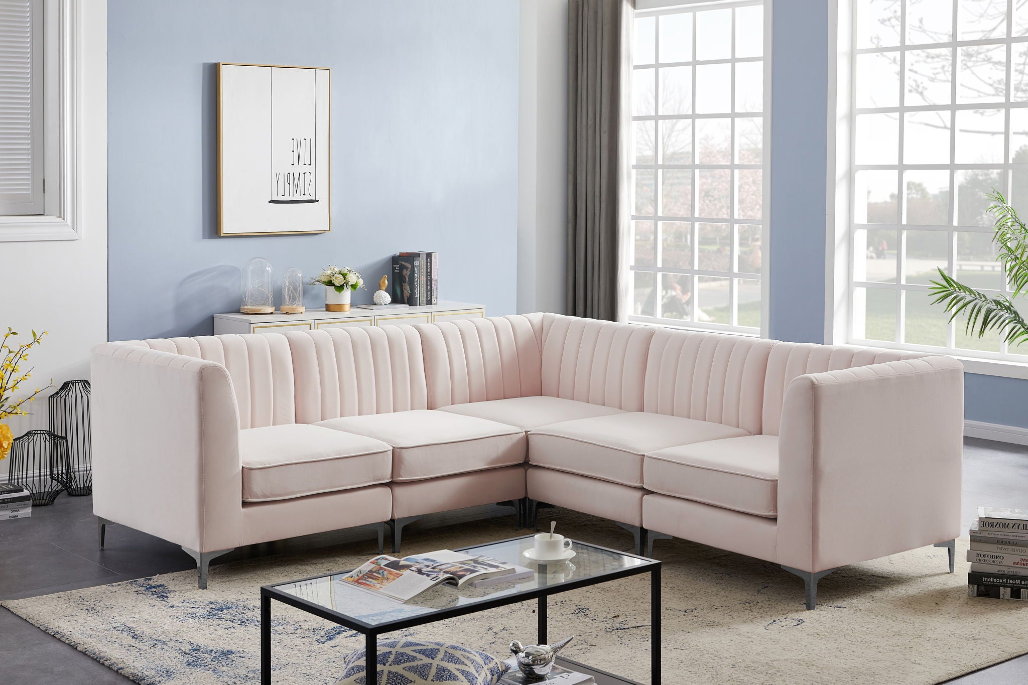 Alina - 5 Piece Modular Corner Sectional - Urban Living Furniture (Los Angeles, CA)