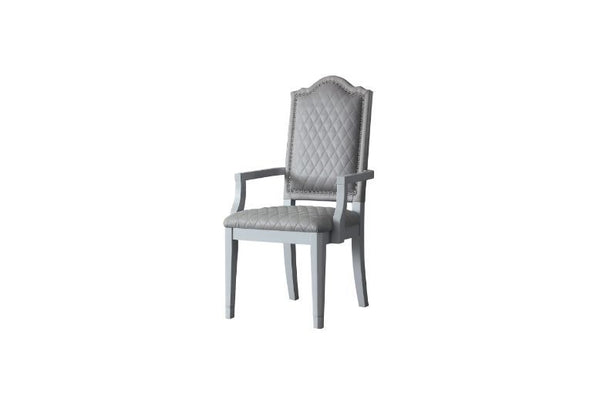 House - Marchese Chair (Set of 2) - Two Tone Gray Fabric & Pearl Gray Finish - Urban Living Furniture (Los Angeles, CA)