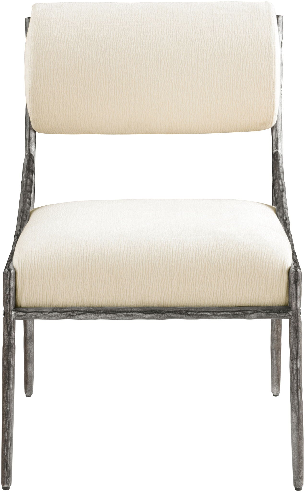 Bastille - Upholstered Dining Side Chair (Set of 2) - Silver Frame - Urban Living Furniture (Los Angeles, CA)