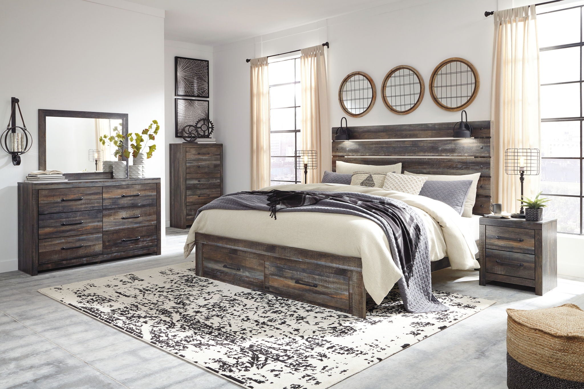 Drystan - Panel Bed - Urban Living Furniture (Los Angeles, CA)