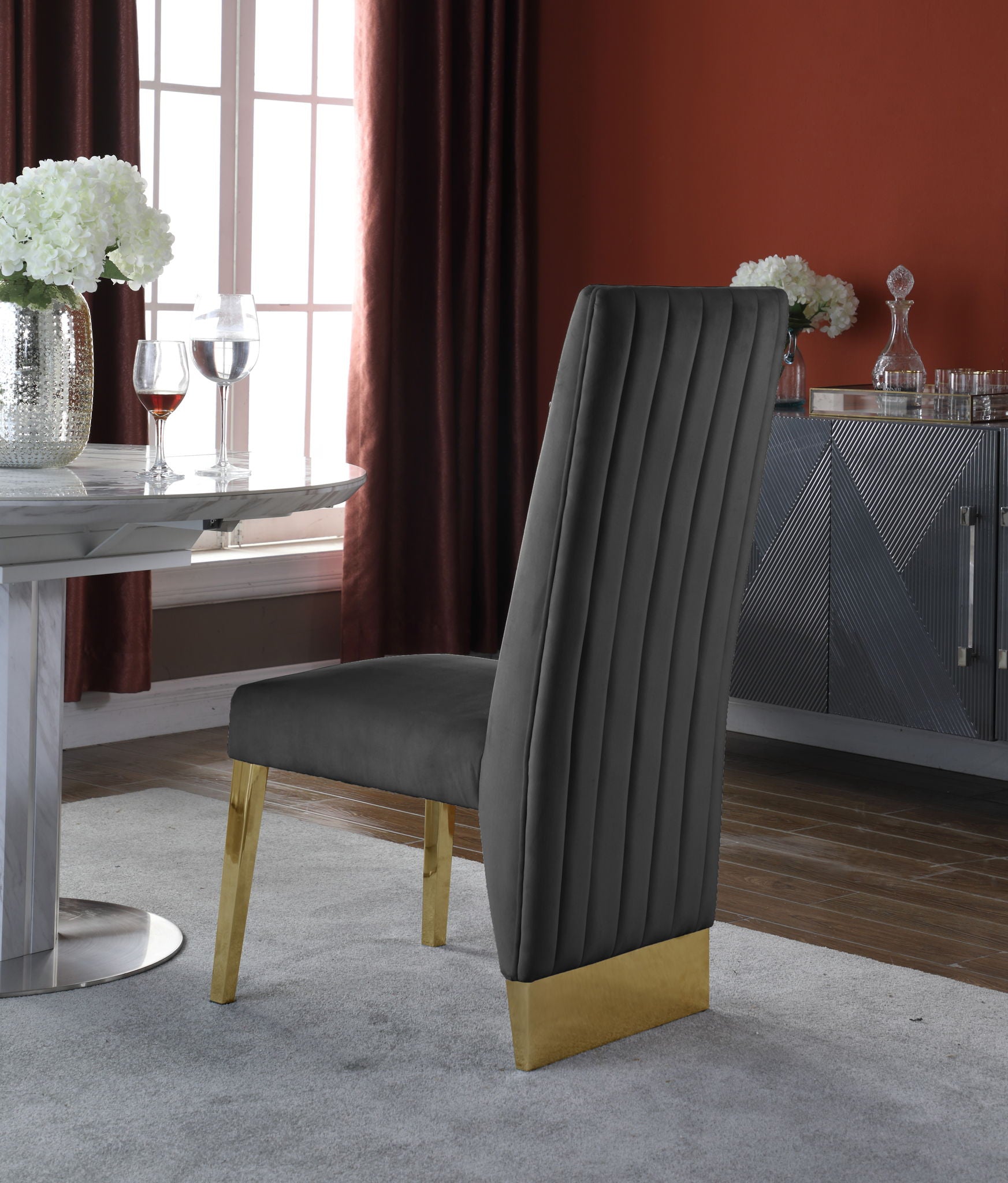 Porsha - Dining Chair with Gold Legs(Set of 2) - Urban Living Furniture (Los Angeles, CA)