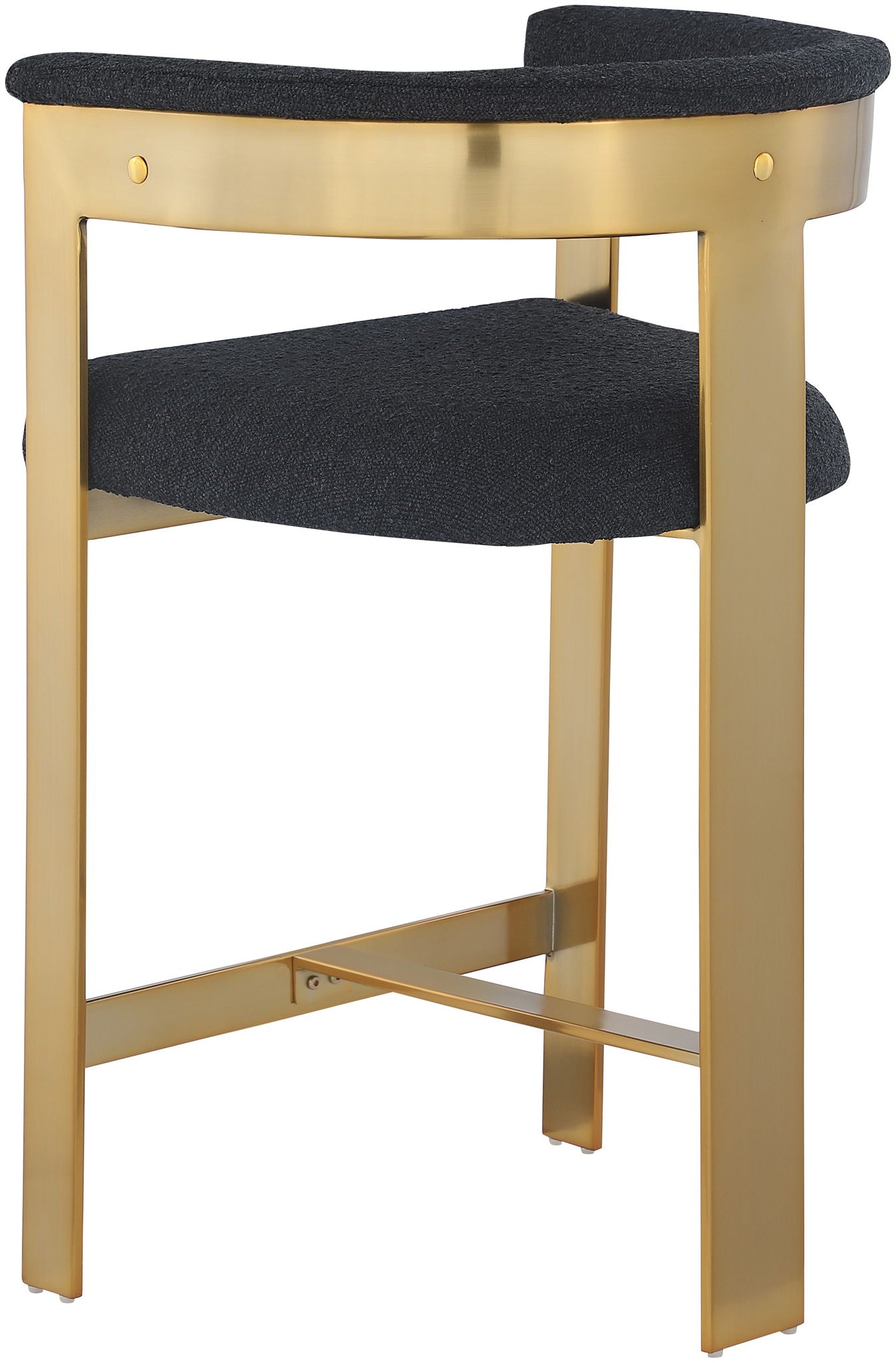 Romeo - Boucle Counter Stool With Gold Base (Set of 2) - Urban Living Furniture (Los Angeles, CA)