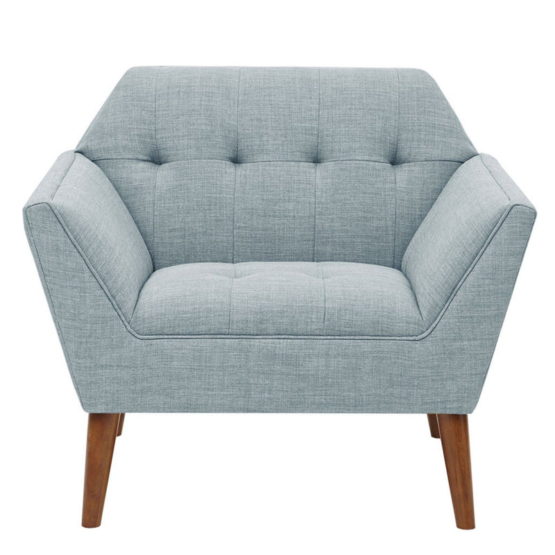 Mid-Century Modern Lounge Chair With Button Tufting