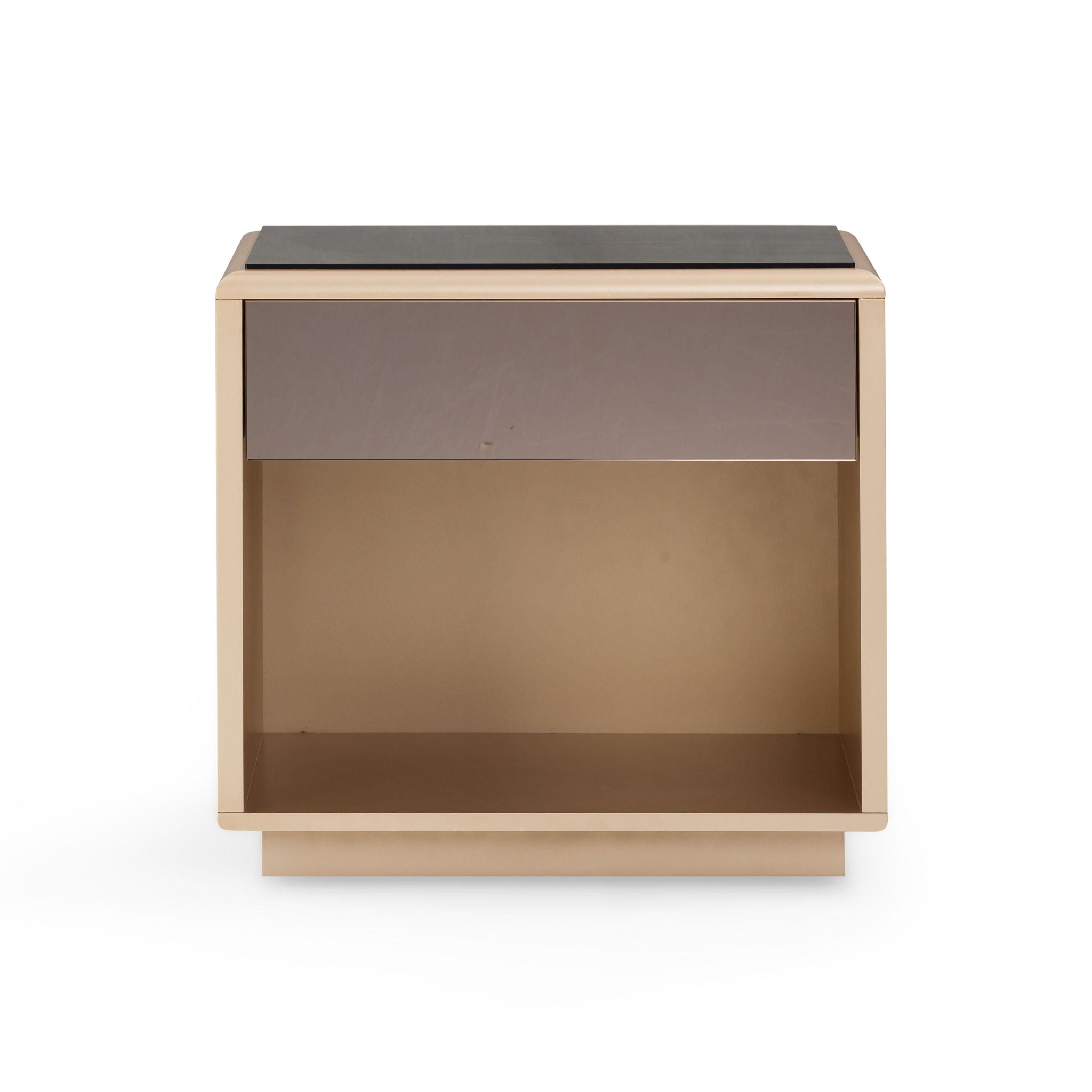 Martha - Mirrored Nightstand - Taupe - Urban Living Furniture (Los Angeles, CA)