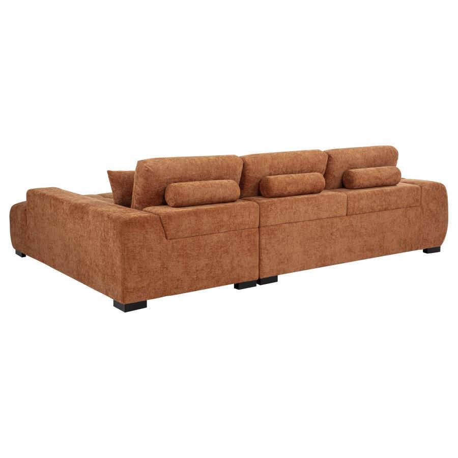 Octavia - RAF Chaise With Pillows, Box 2 of 2 - Orange - Urban Living Furniture (Los Angeles, CA)