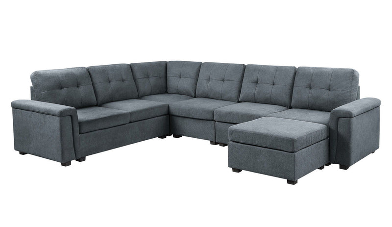 Isla - Fabric Sectional Sofa With Ottoman - Urban Living Furniture (Los Angeles, CA)