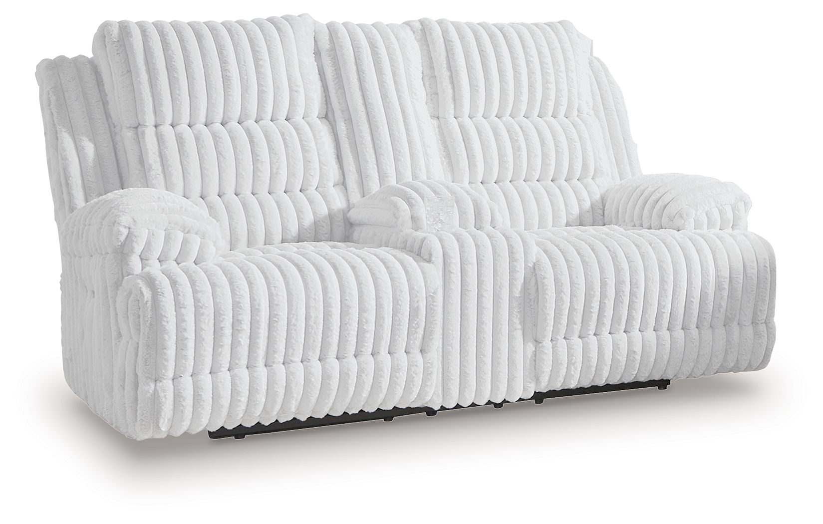 Rhines Falls - Alloy - Double Reclining Power Loveseat With Console - Urban Living Furniture (Los Angeles, CA)