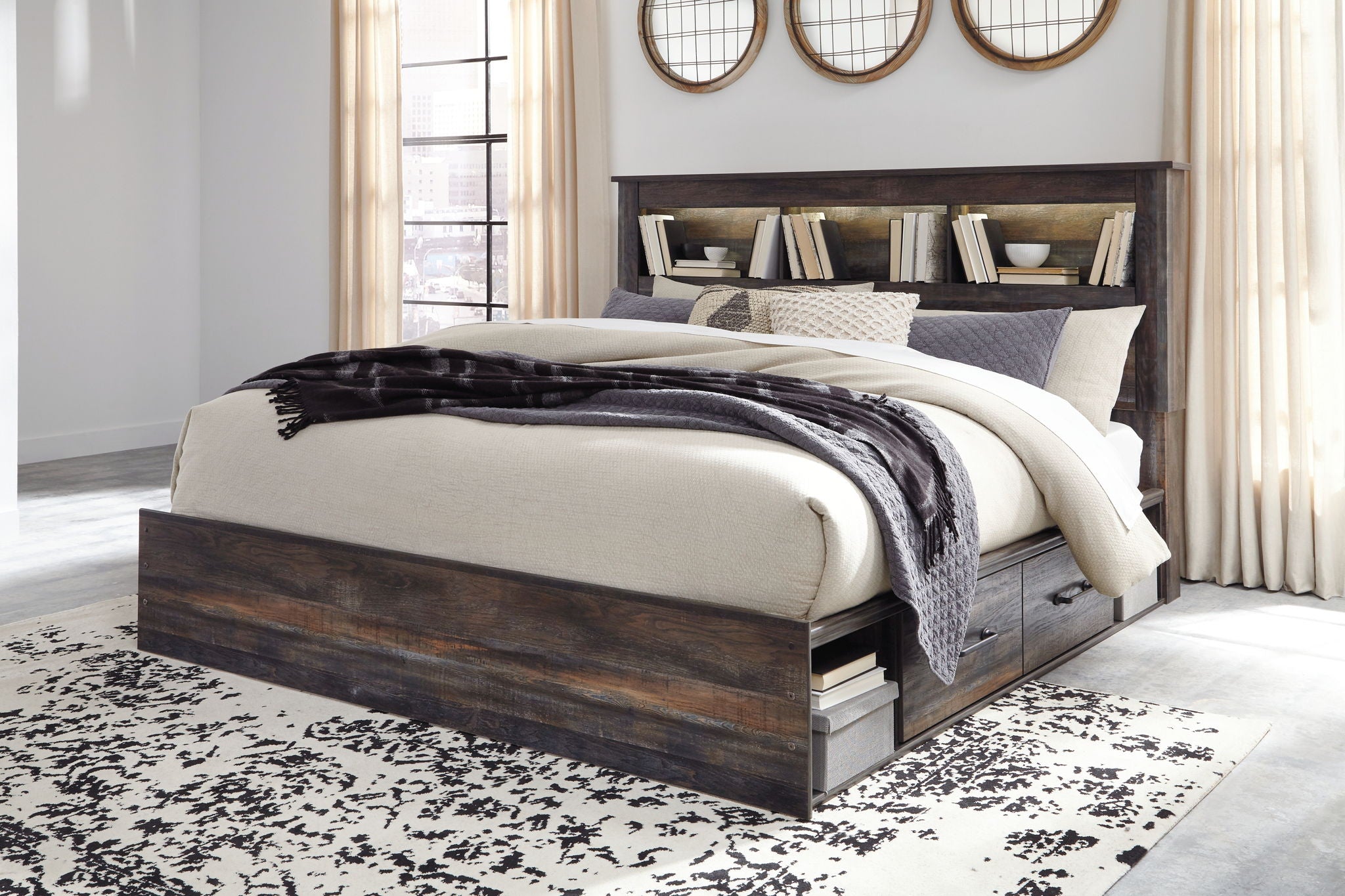 Drystan - Panel Bookcase Bed - Urban Living Furniture (Los Angeles, CA)