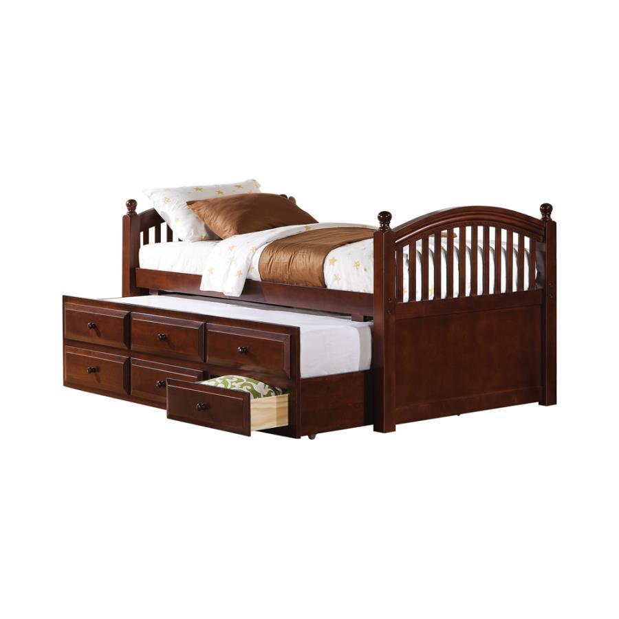 Norwood - 3-Drawer Twin Bed With Captains Trundle - Chestnut - Urban Living Furniture (Los Angeles, CA)