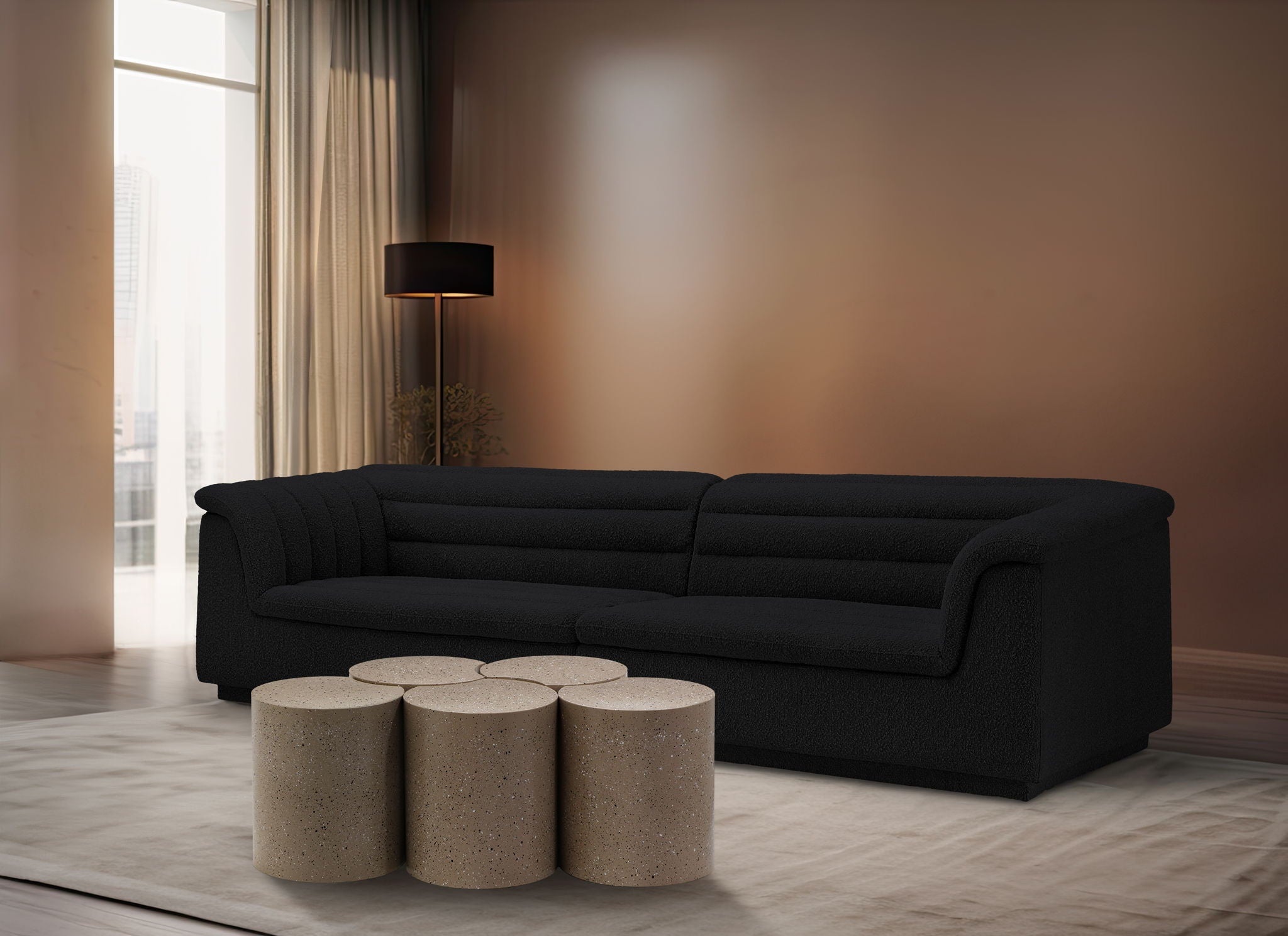 Dimple - 5 Piece Modular Coffee Table - Terazzo Finish - Urban Living Furniture (Los Angeles, CA)