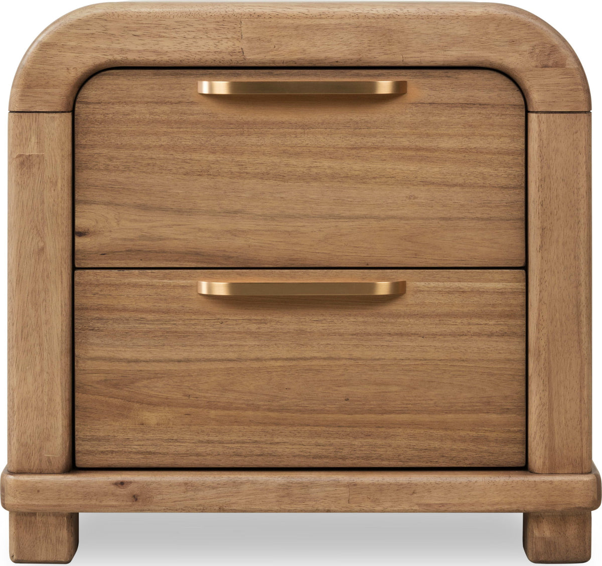 Kione - Two Drawer Acacia Wood Nightstand - Lioness