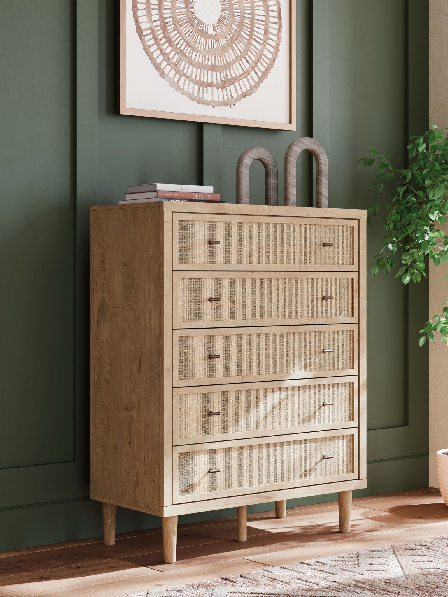 Cielden - Two-Tone - Five Drawer Wide Chest - Urban Living Furniture (Los Angeles, CA)