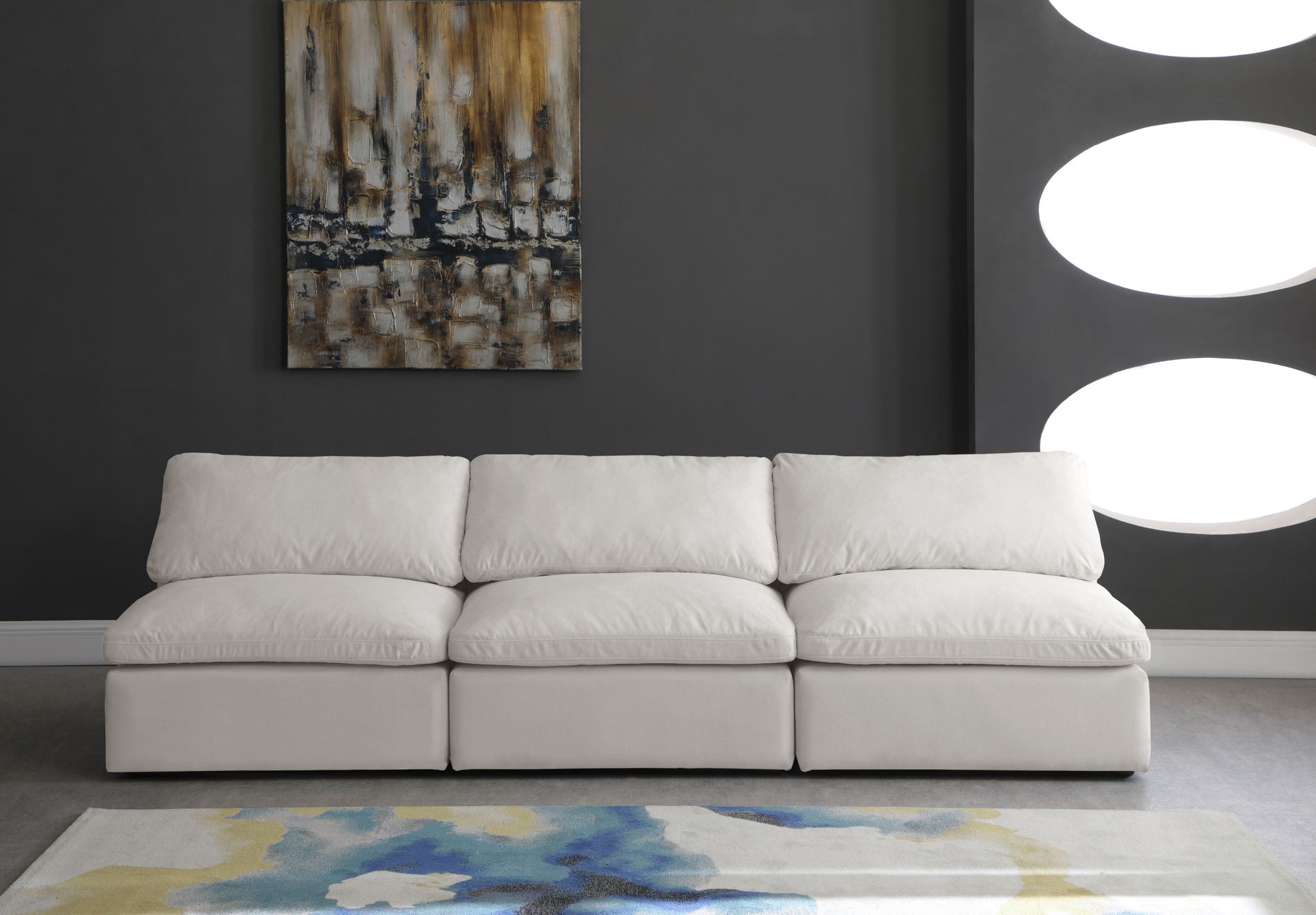 Cozy - Modular Armless 3 Seat Sofa - Urban Living Furniture (Los Angeles, CA)