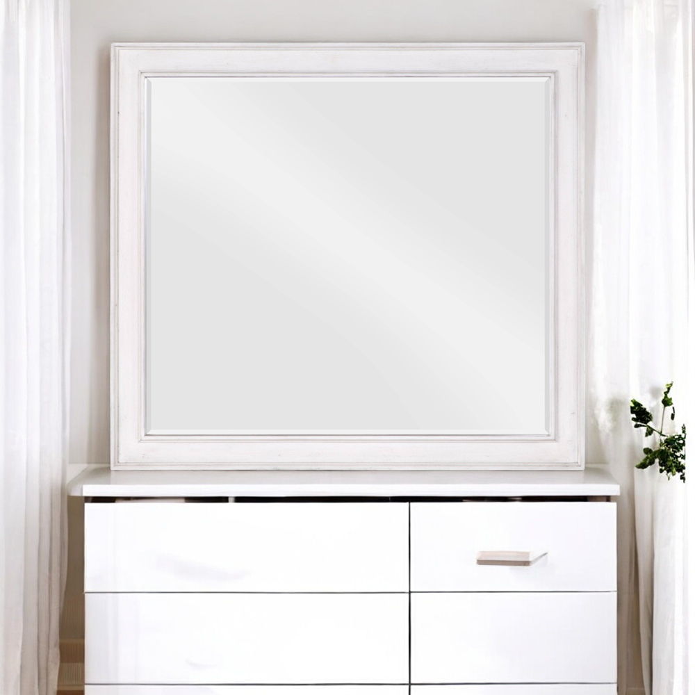 Katia - Mirror - Rustic Gray & Weathered White - Urban Living Furniture (Los Angeles, CA)