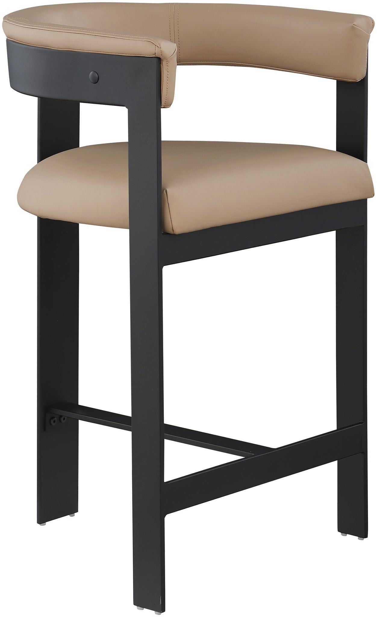 Romeo - Faux Leather Counter Stool With Black Base (Set of 2) - Urban Living Furniture (Los Angeles, CA)