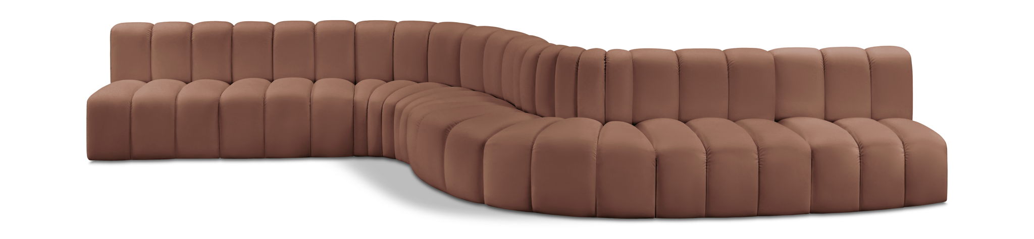 Arc - Faux Leather 8 Piece Curved Modular Sofa - Urban Living Furniture (Los Angeles, CA)