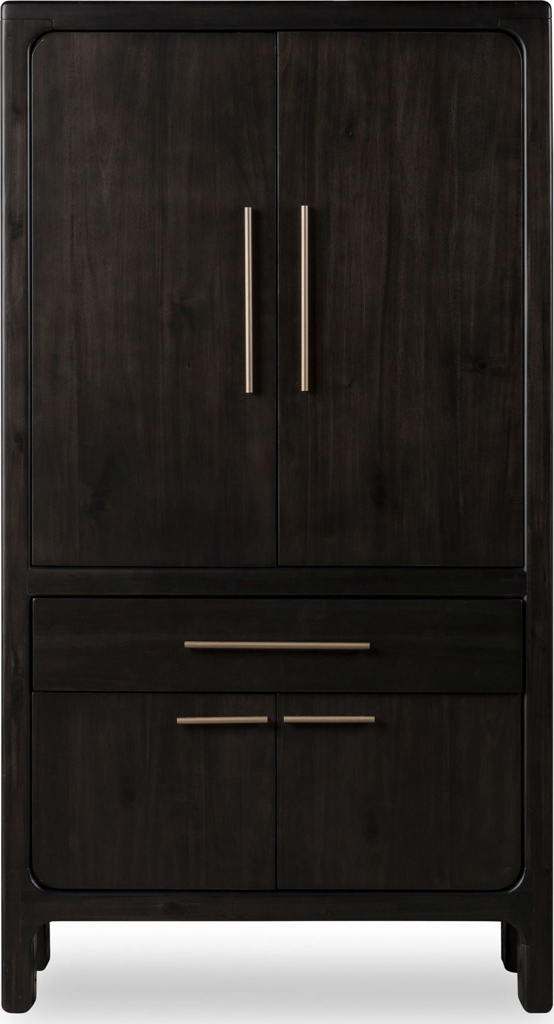 Zamba - Four Door One Drawer Acacia Bar Cabinet - Jaguar