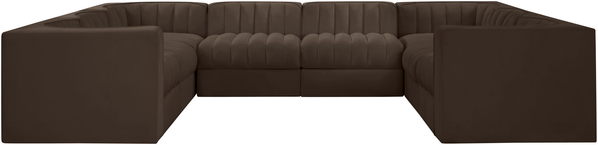 Rummi - Velvet Performance Fabric Upholstered Modular Sectional - Urban Living Furniture (Los Angeles, CA)