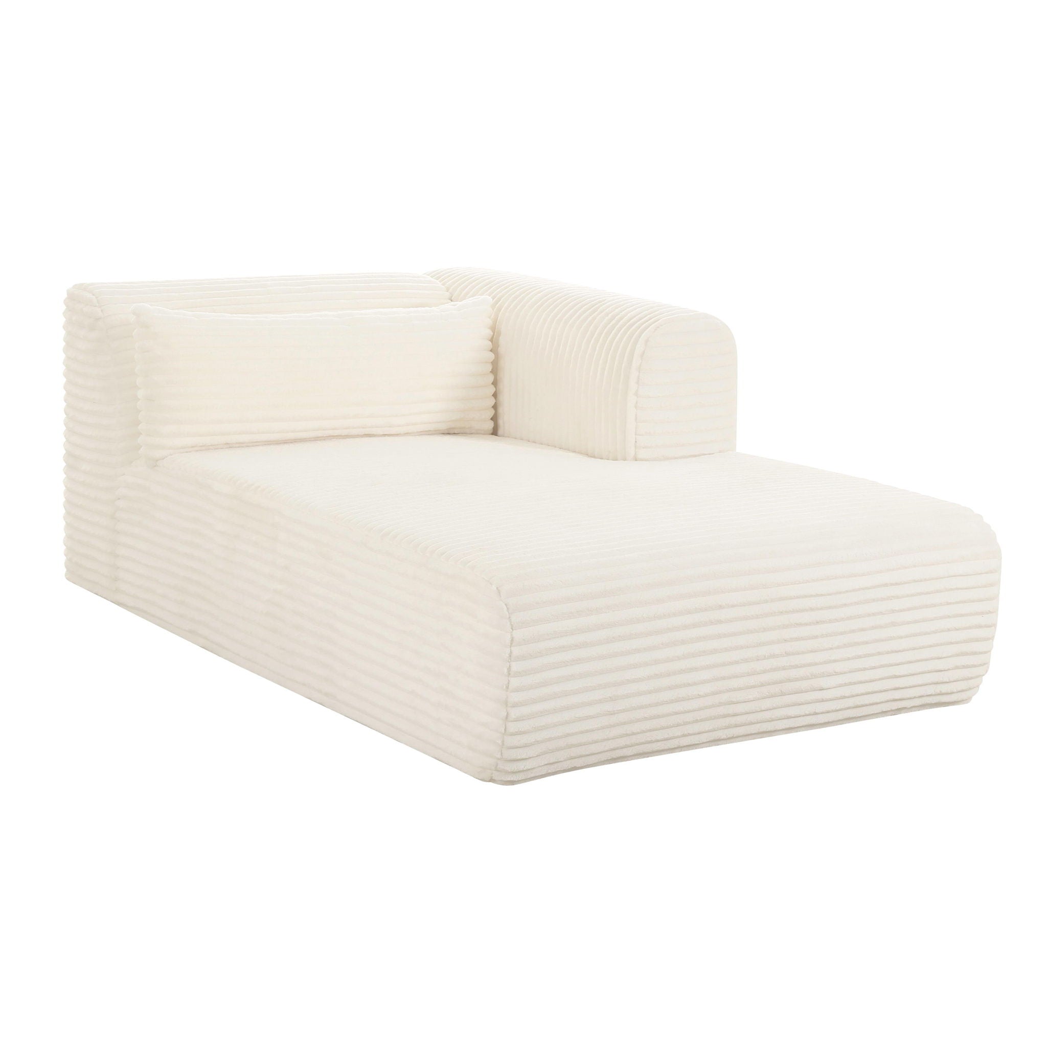 Tarra - Fluffy Oversized Corduroy Modular Chaise - Urban Living Furniture (Los Angeles, CA)