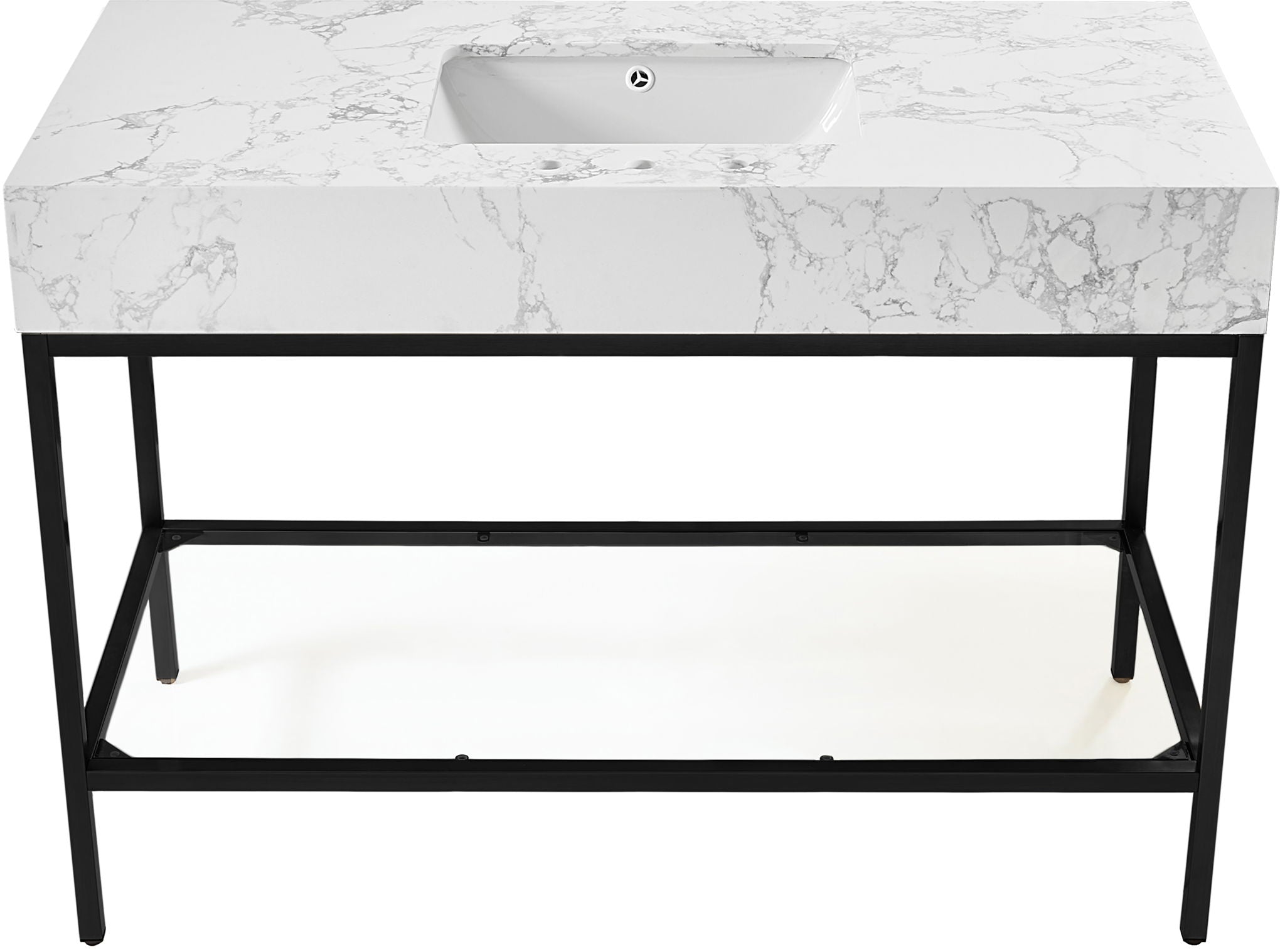 Marmo - Engineered Marble Bathroom Vanity With Black Base - Urban Living Furniture (Los Angeles, CA)