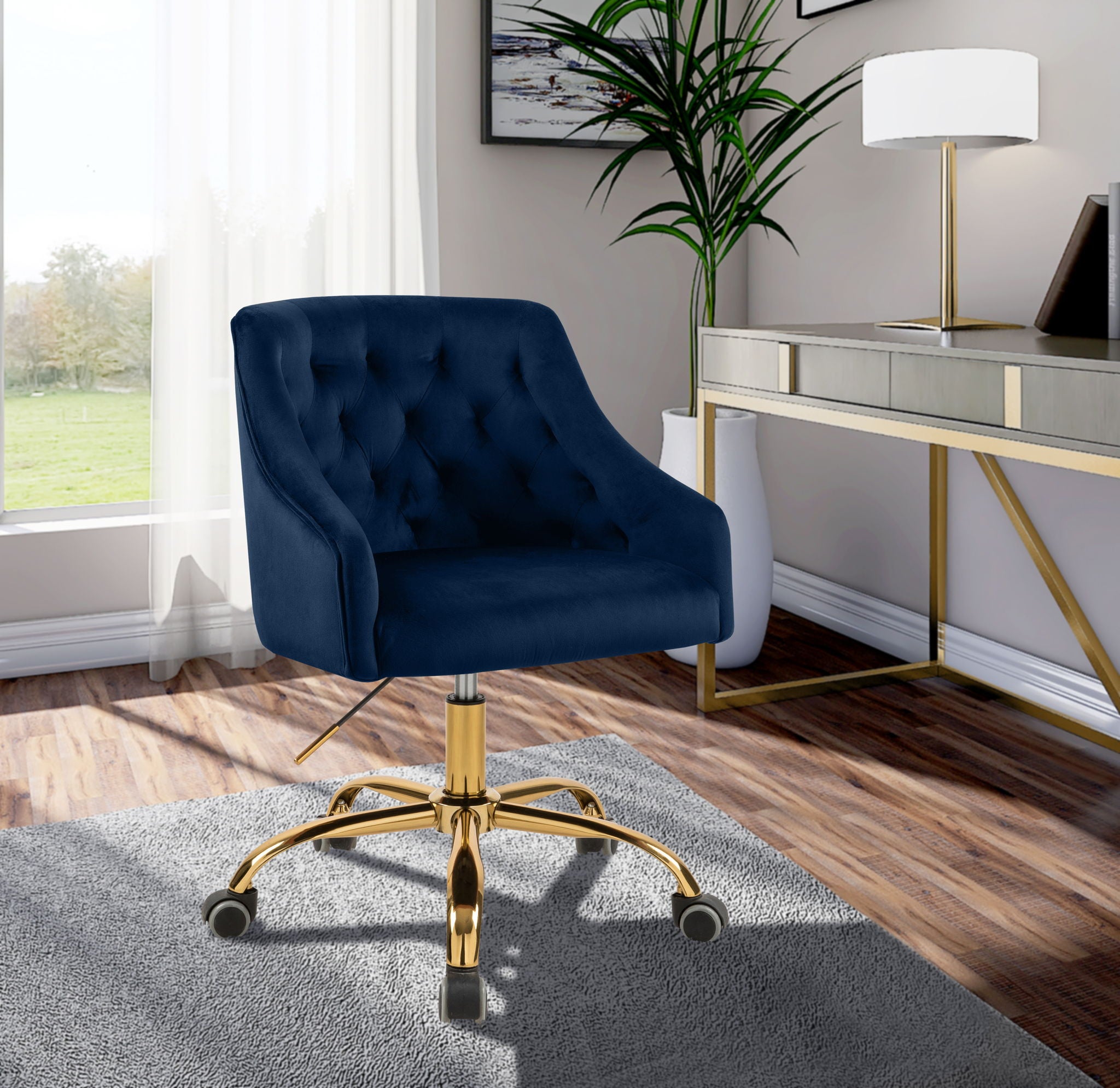 Arden - Office Chair with Gold Legs - Urban Living Furniture (Los Angeles, CA)