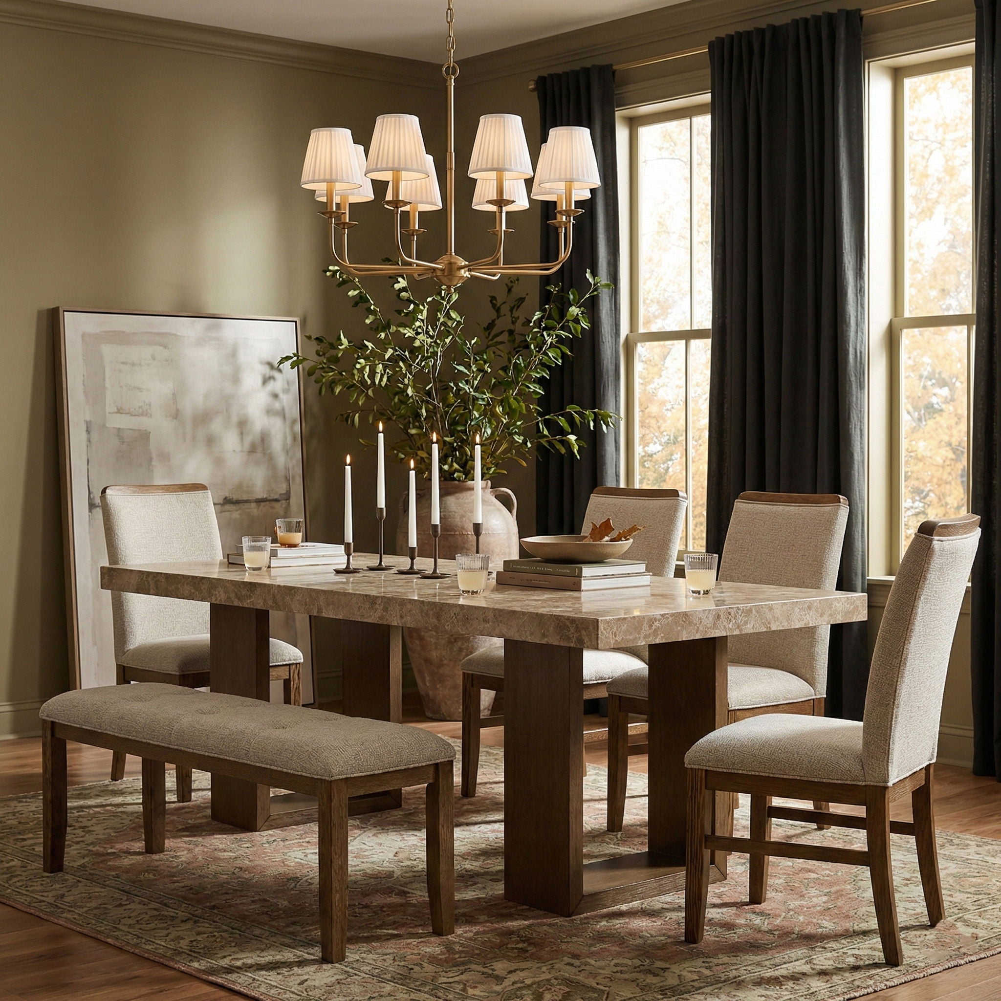 Ananda - Fabric Upholstered Bench - Urban Living Furniture (Los Angeles, CA)