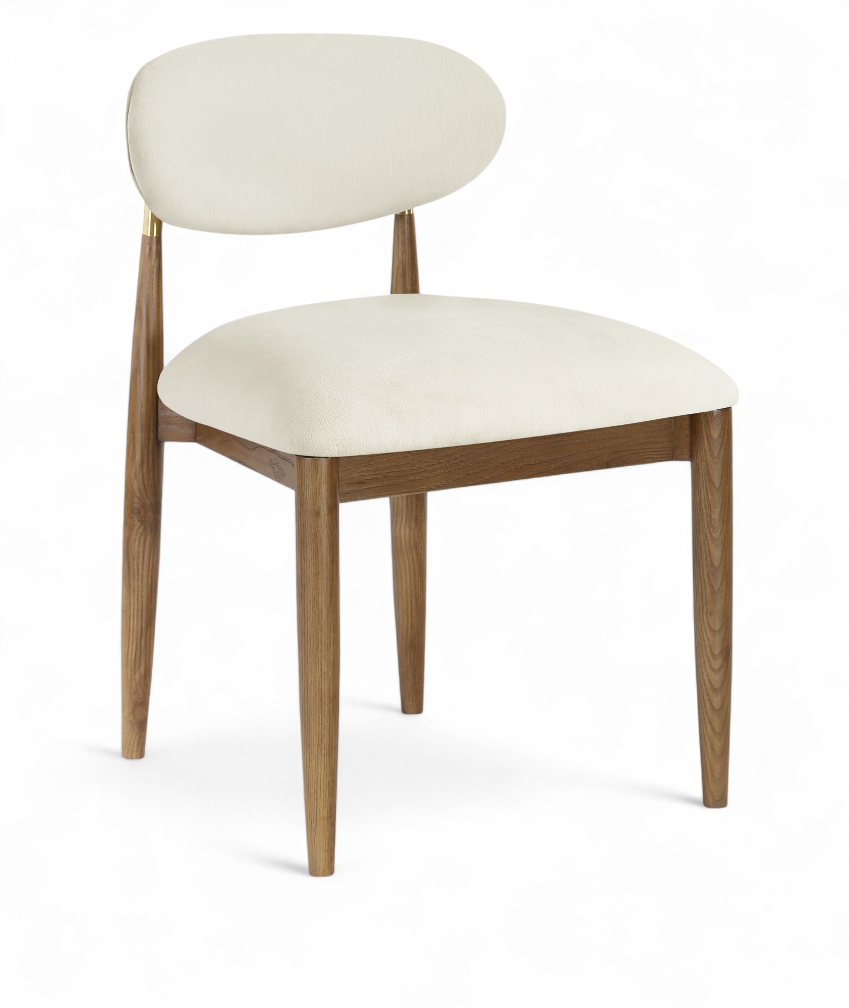 Riccio - Fabric Dining Side Chair (Set of 2) - Walnut Frame - Urban Living Furniture (Los Angeles, CA)