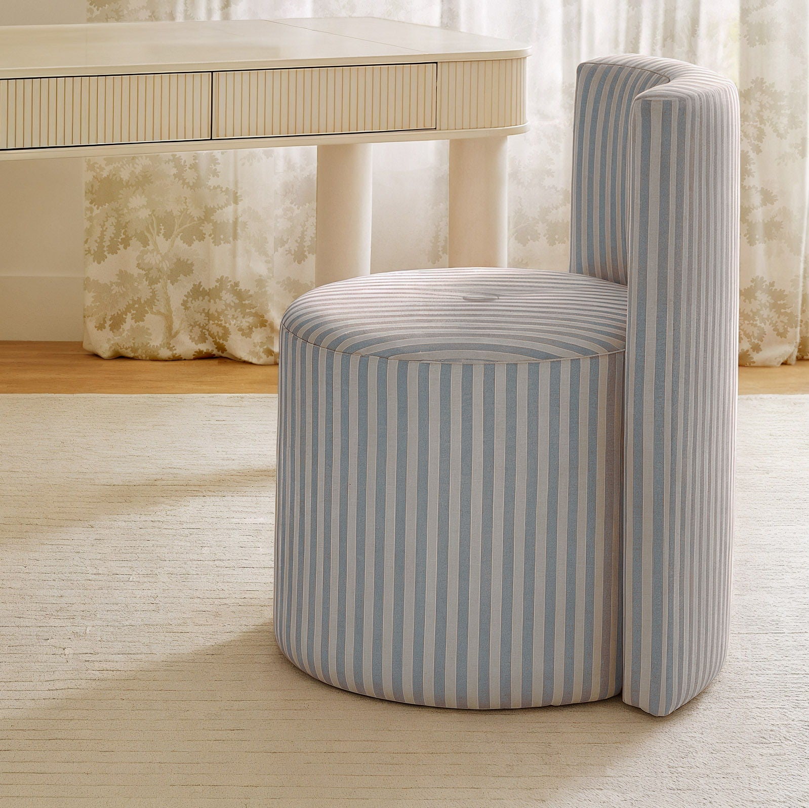 Alyssa - Striped Rolling Desk Chair - Urban Living Furniture (Los Angeles, CA)