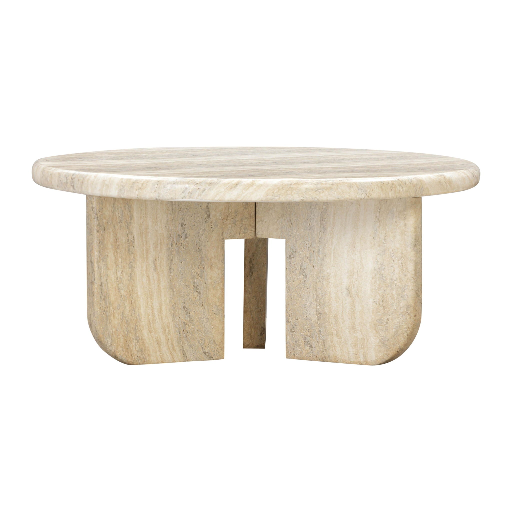 Patrizia - Concrete Round Coffee Table - Natural - Urban Living Furniture (Los Angeles, CA)