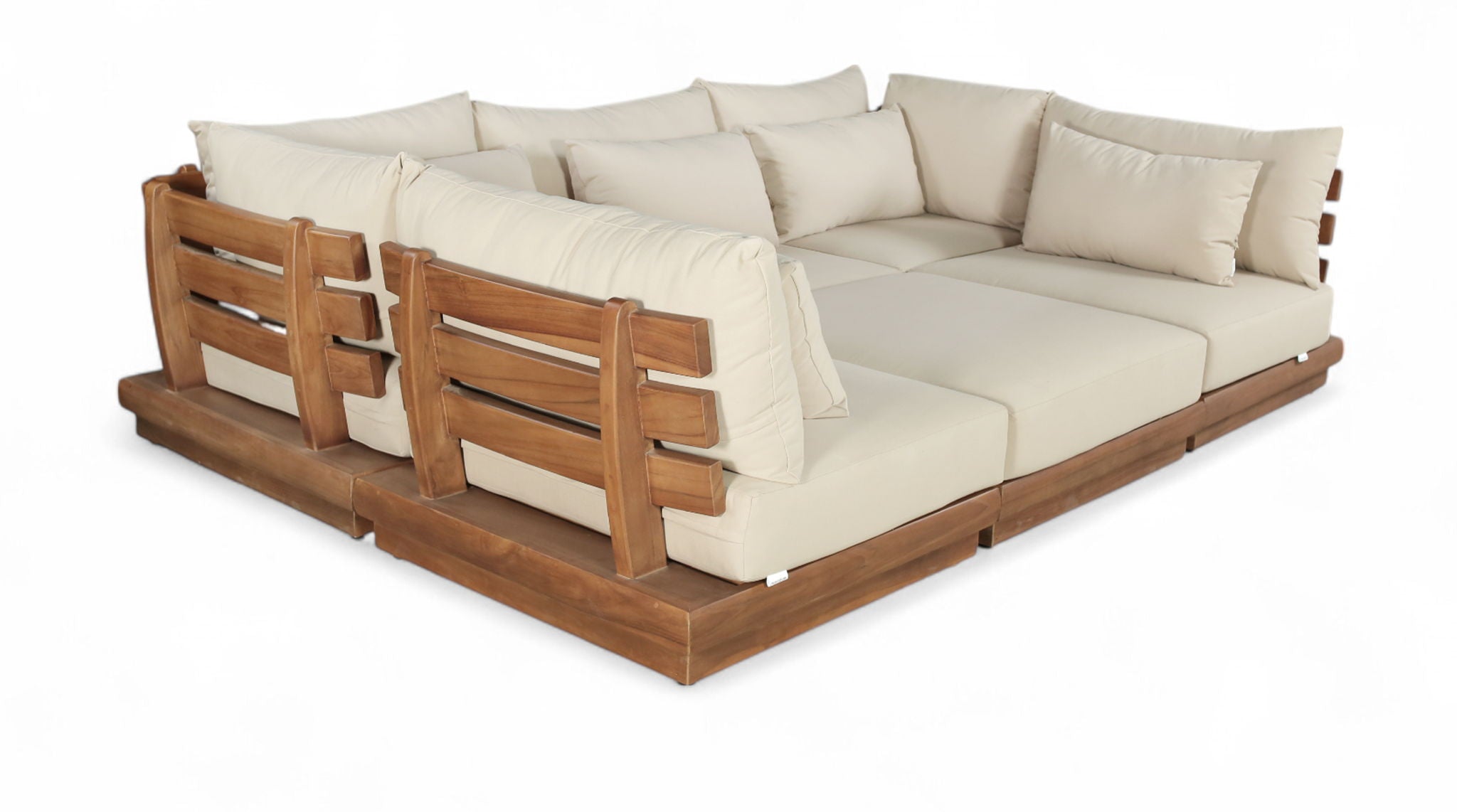Mirella - 6 Piece Water Resistant Fabric Upholstered Outdoor Patio Modular Sectional - Urban Living Furniture (Los Angeles, CA)