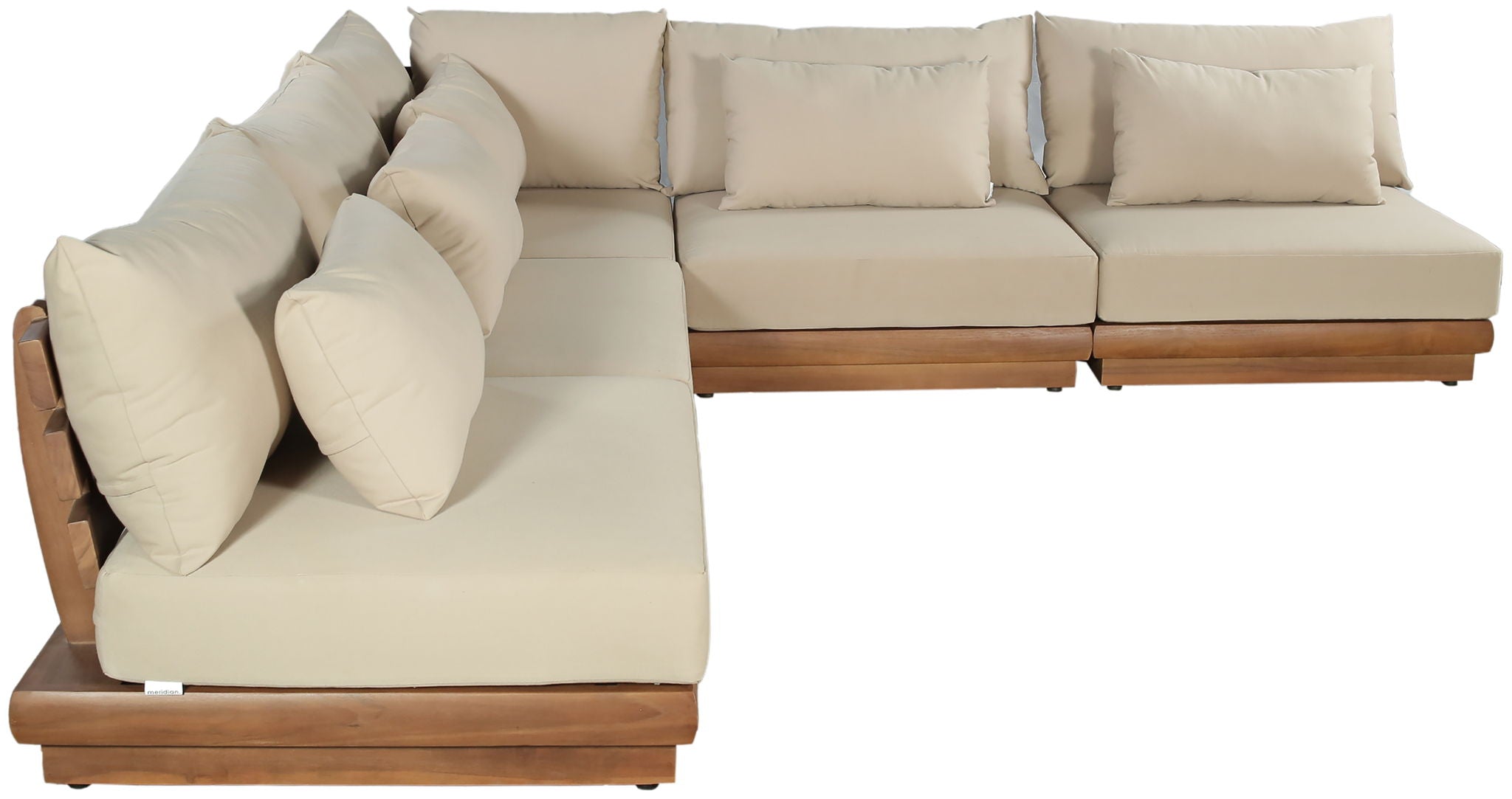 Mirella - 5 Piece Water Resistant Fabric Upholstered Outdoor Patio Modular Sectional - Urban Living Furniture (Los Angeles, CA)