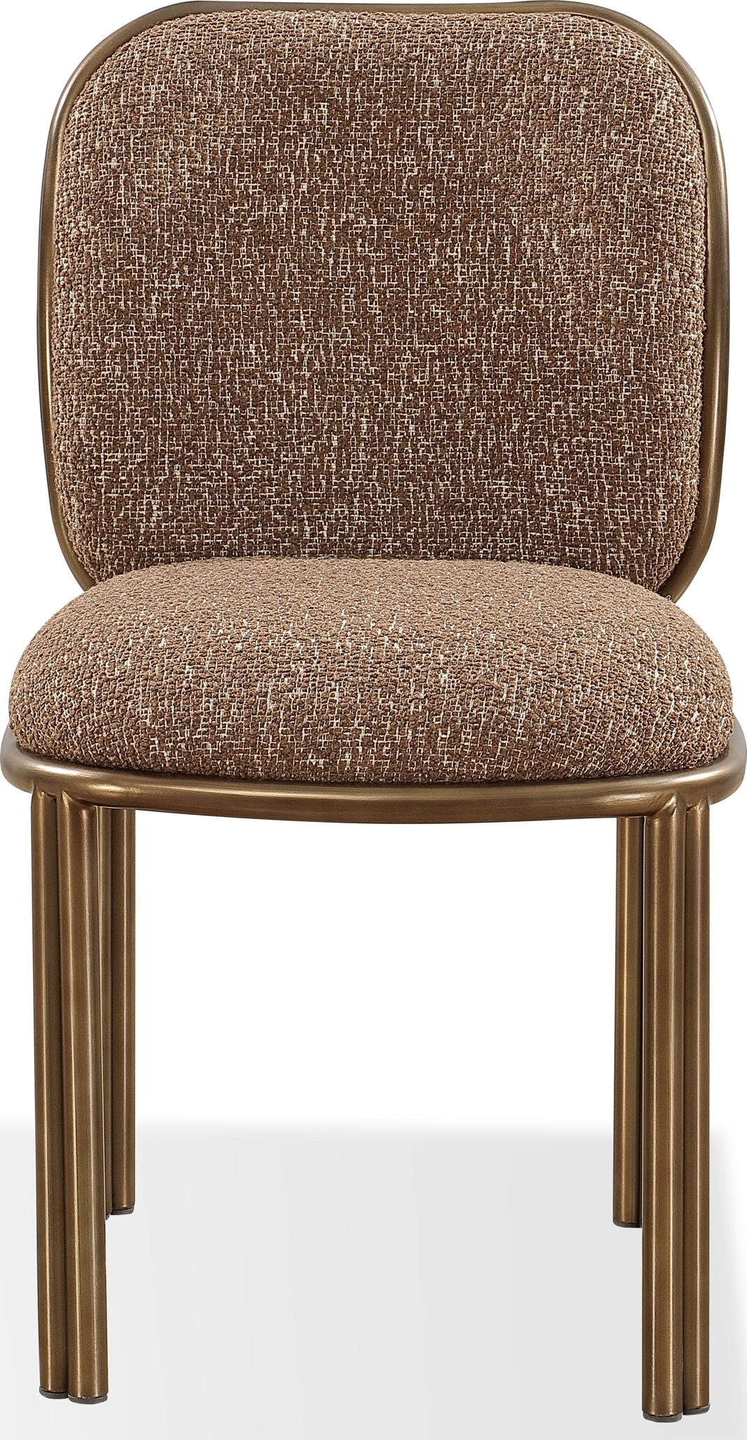 Mataranka - Dining Chair (Set of 2) - Giraffe Chenille And Brushed Golden Stainless Steel