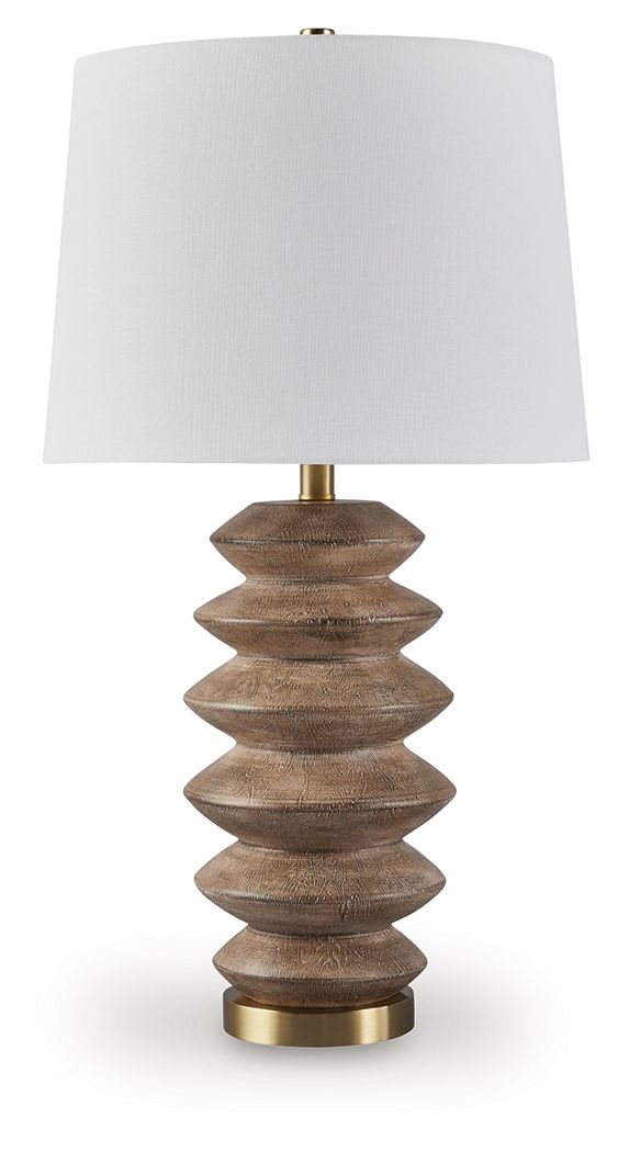 Jyllyard - Brown / Gold Finish - Poly Table Lamp - Urban Living Furniture (Los Angeles, CA)