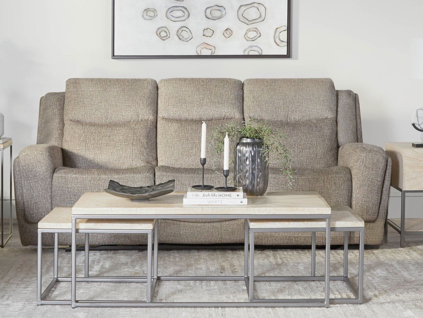 Penfield - Power Zero G Sofa With Heat, Massage & Speaker P3 - Frappe - Urban Living Furniture (Los Angeles, CA)