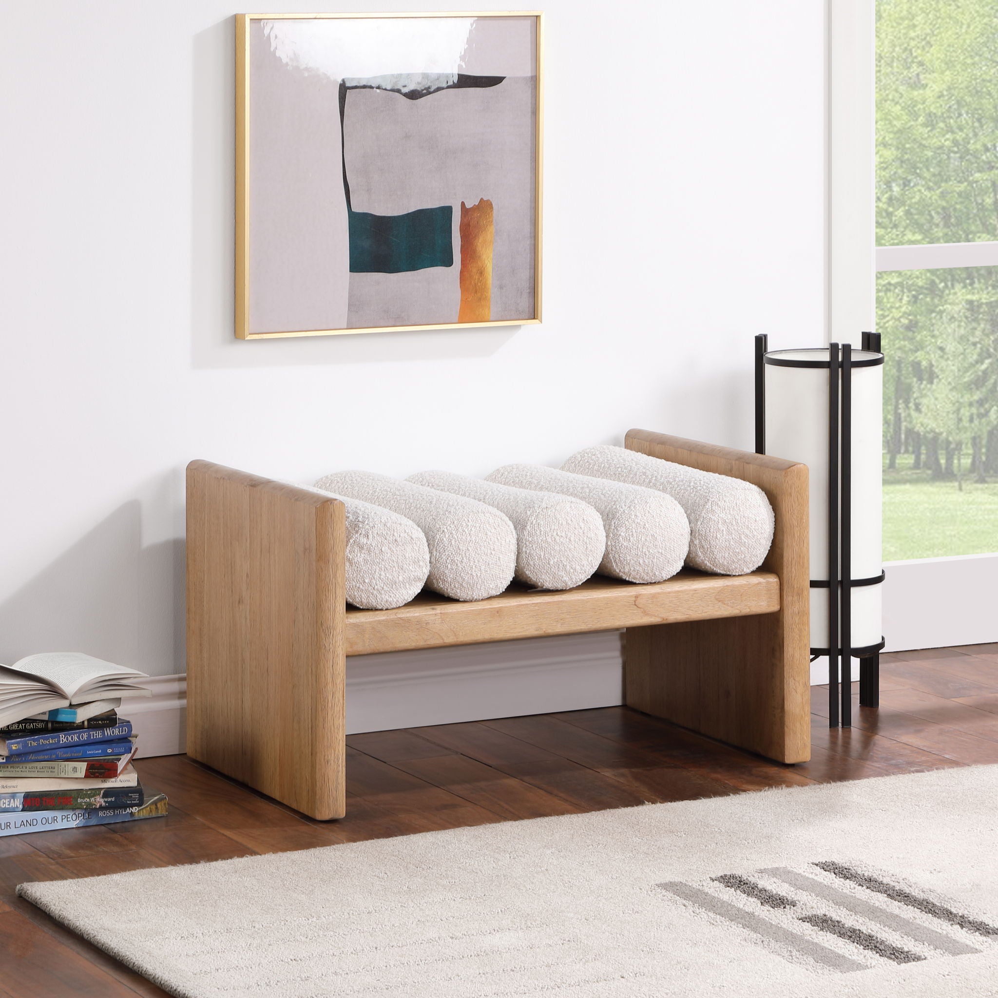 Waverly - Bench With Natural Frame - Urban Living Furniture (Los Angeles, CA)