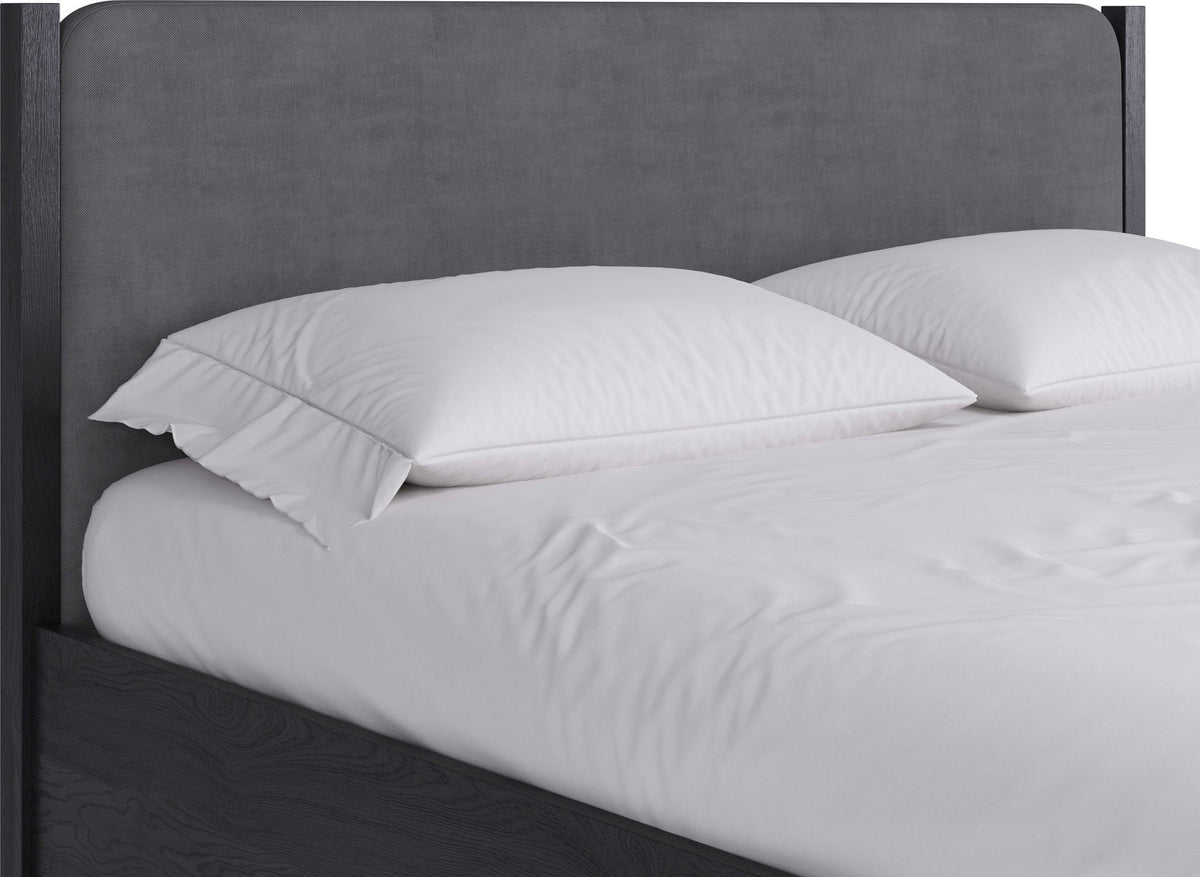 Elora - Wood And Velvet Upholstered Bed
