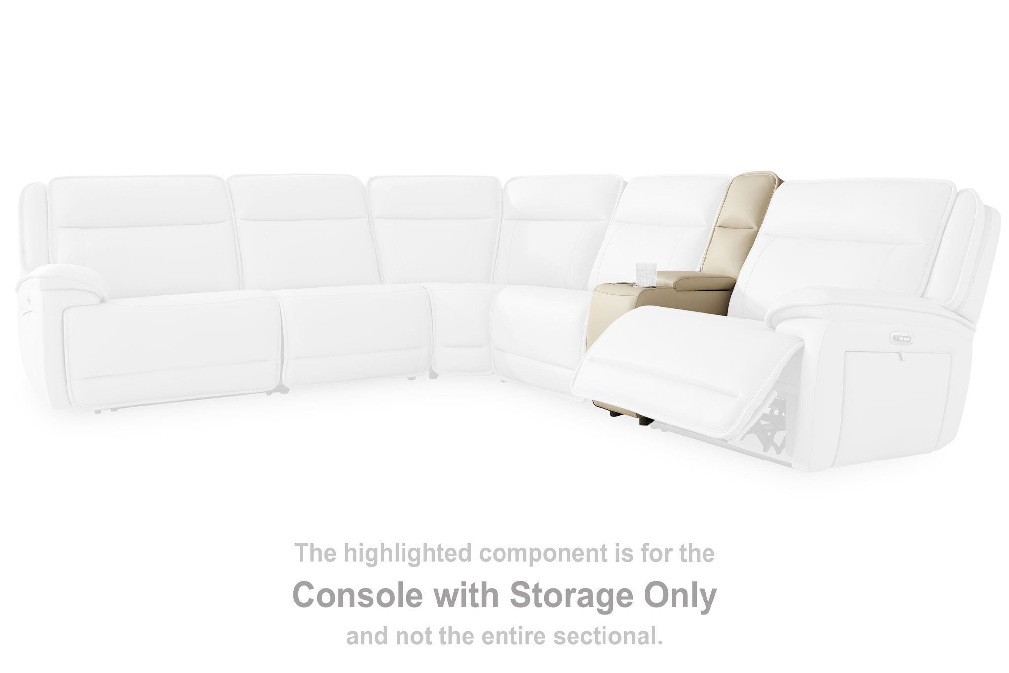 Double Deal - Almond - Console With Storage - Urban Living Furniture (Los Angeles, CA)