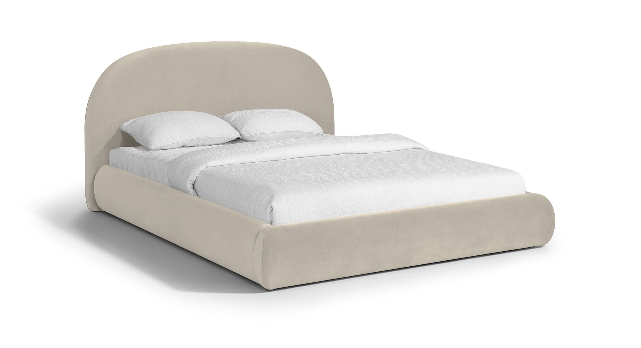 Celine - Upholstered Bed - Cream - Urban Living Furniture (Los Angeles, CA)