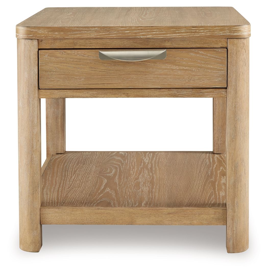 Rencott - Light Brown - Rectangular End Table - Urban Living Furniture (Los Angeles, CA)