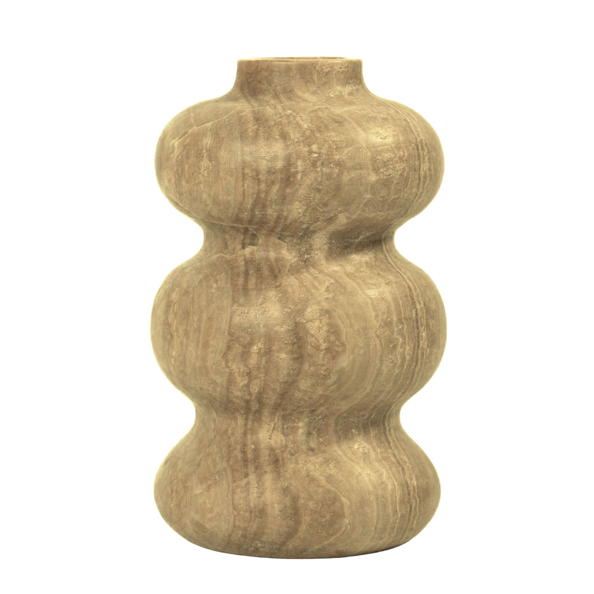 Marble Swell Vase - Dark Onyx