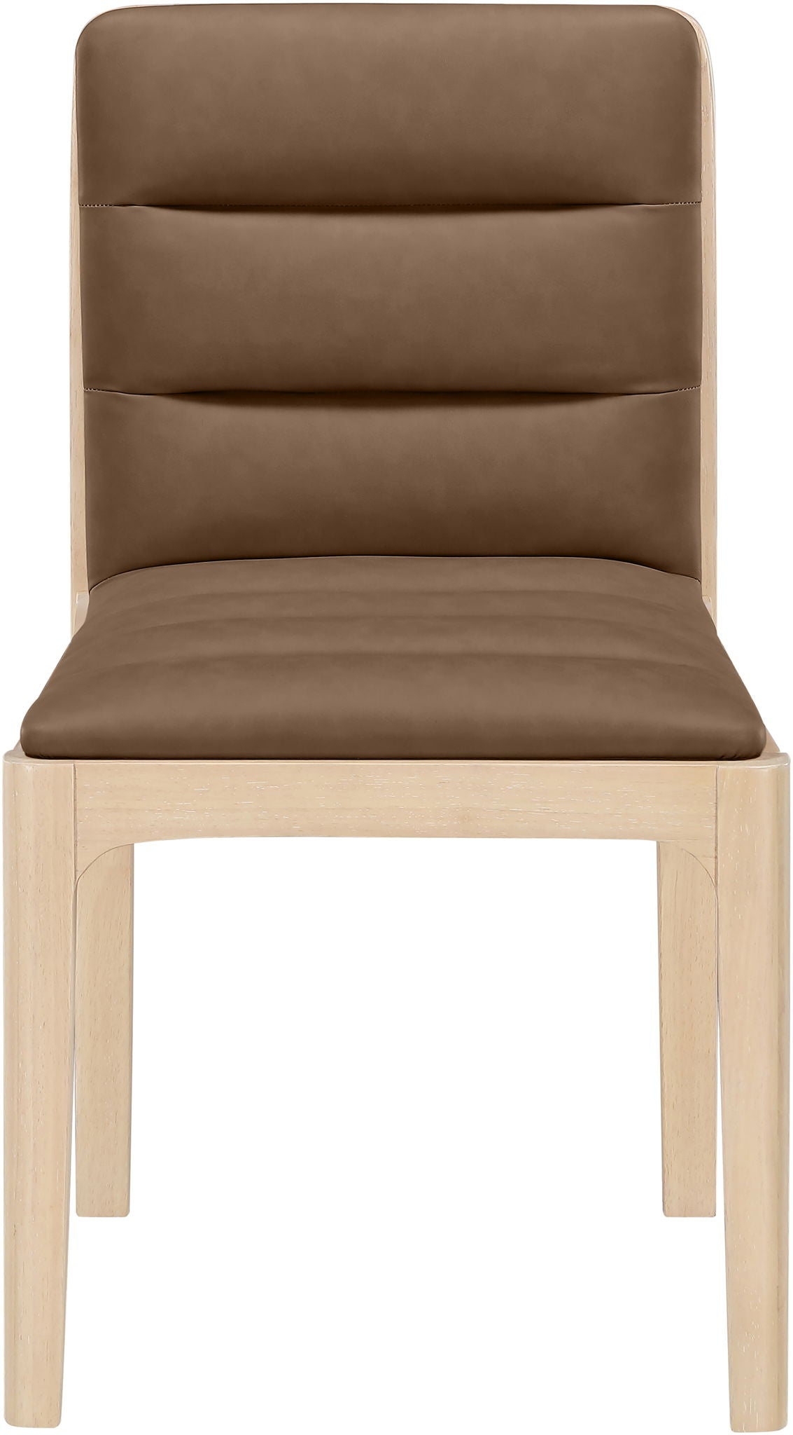 Ellis - Vegan Leather Upholstered Dining Chair (Set of 2) - Natural Base - Urban Living Furniture (Los Angeles, CA)