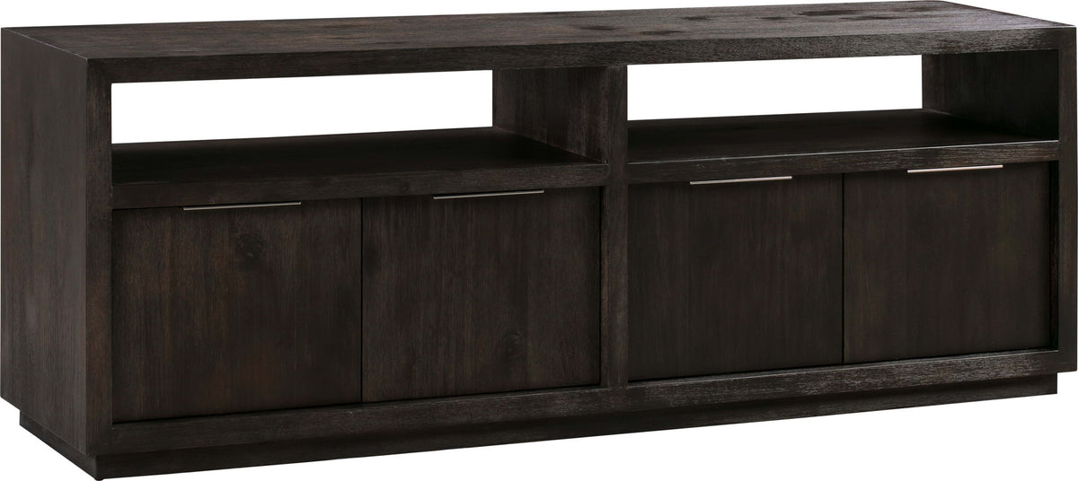 Oxford - Solid Wood 74" Media Console - Basalt Gray