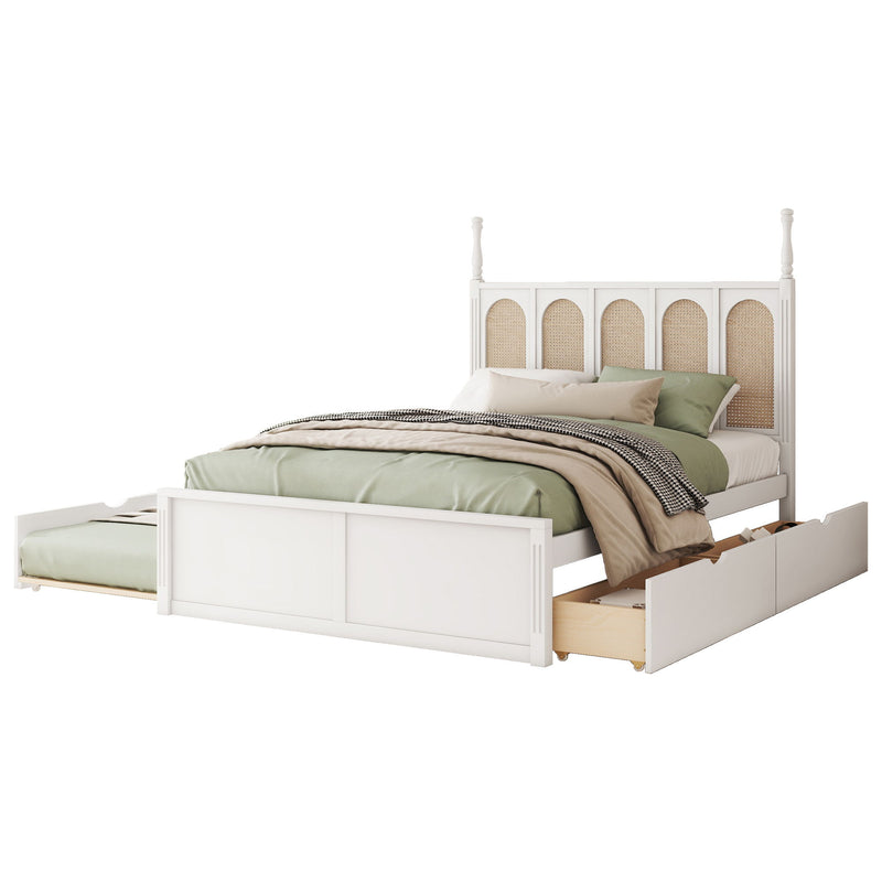 Platform Bed With With 2 Big Drawers With Trundle - Urban Living Furniture (Los Angeles, CA)