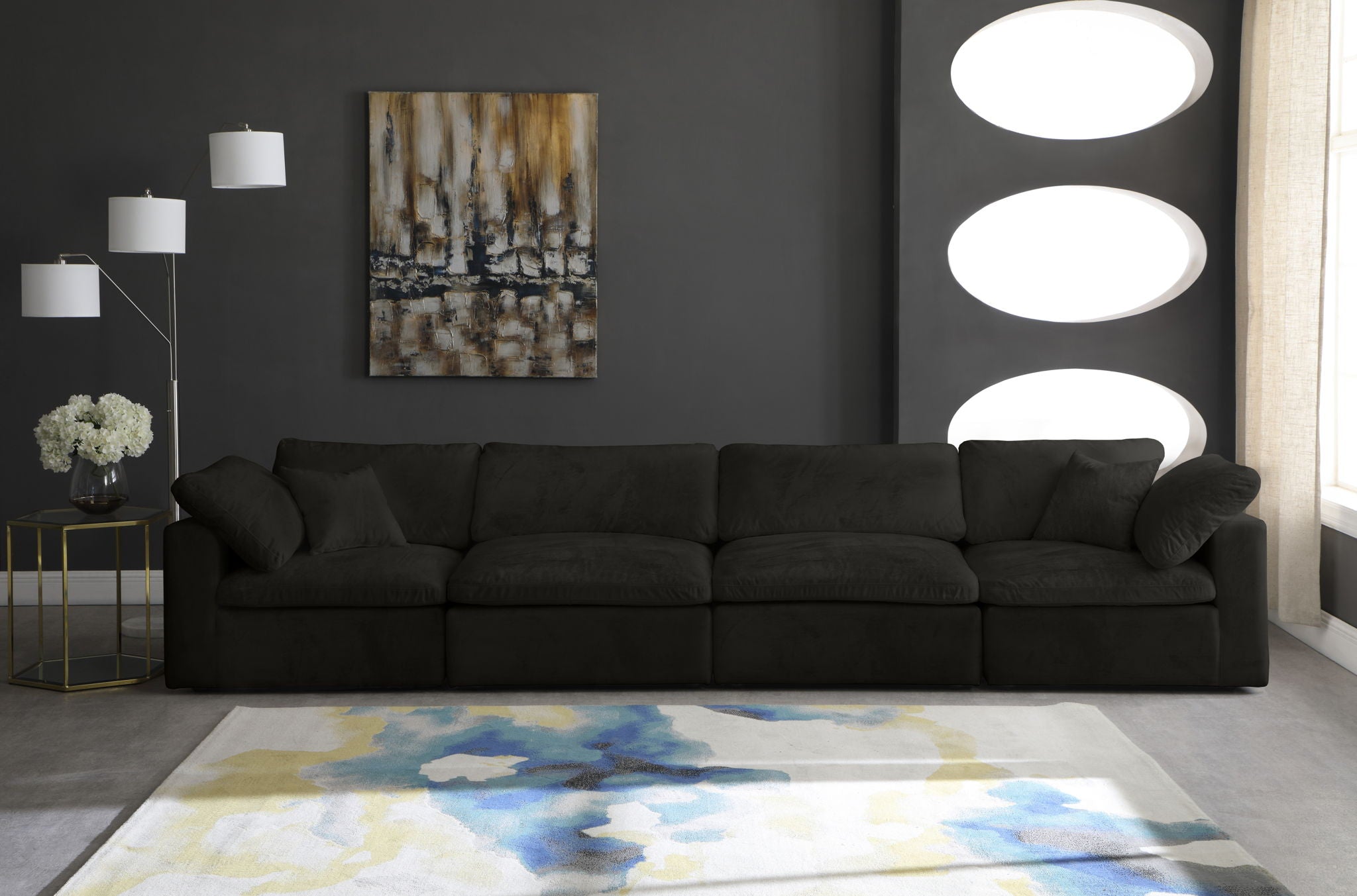 Cozy - Modular 4 Seat Sofa - Urban Living Furniture (Los Angeles, CA)