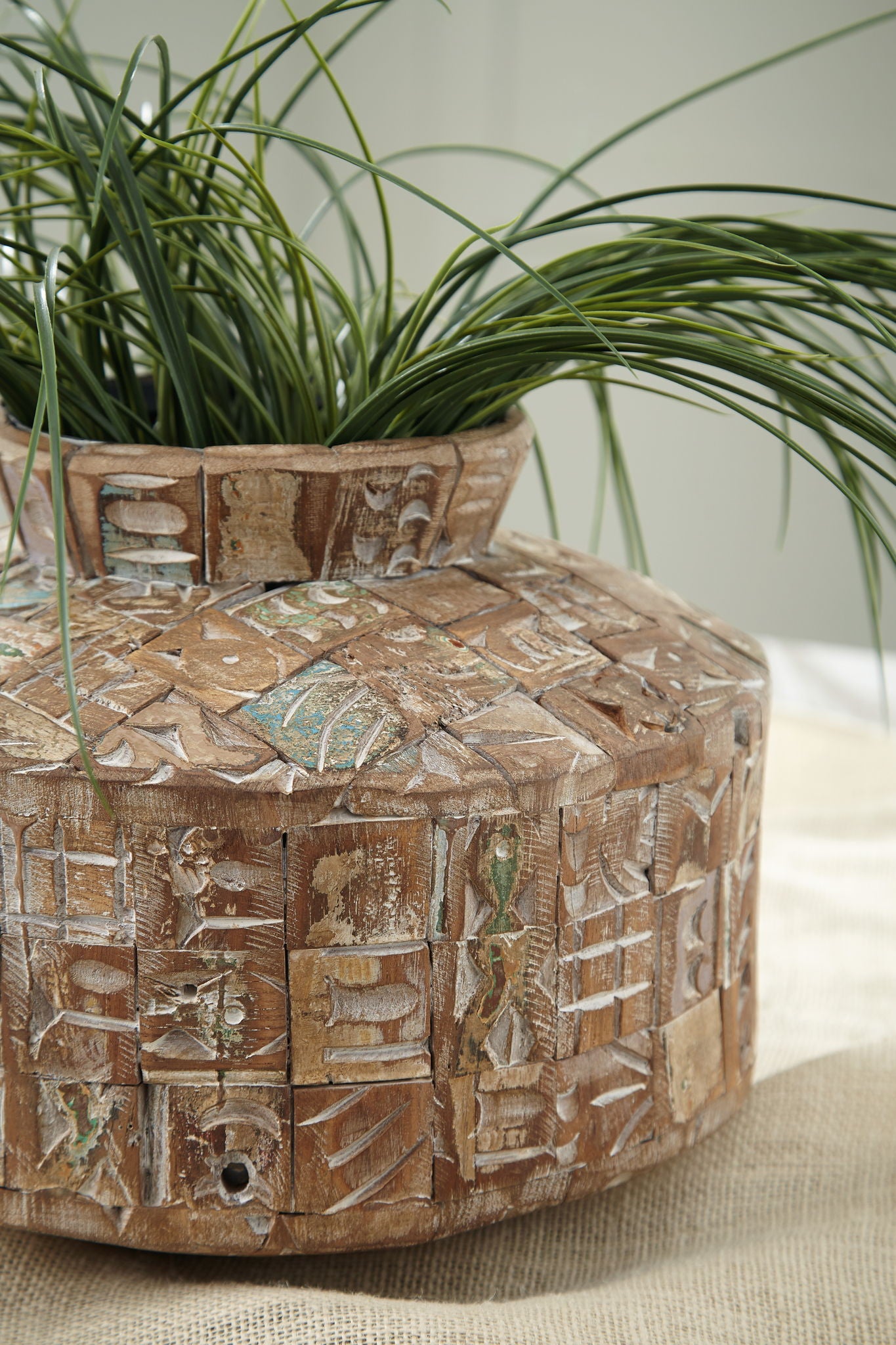 Meltland - Natural / Black - Vase - Square - Urban Living Furniture (Los Angeles, CA)