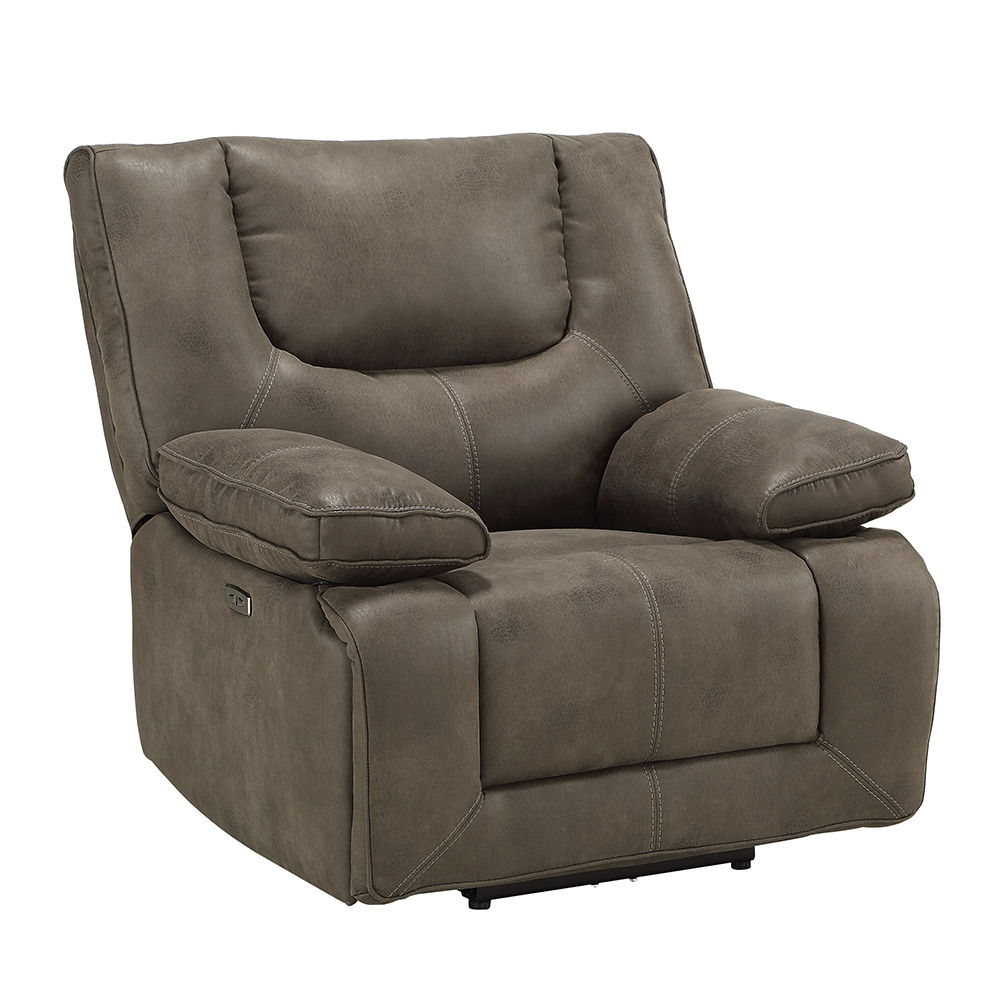Harumi - Power Motion Recliner With USB - Gray Fabric - Urban Living Furniture (Los Angeles, CA)