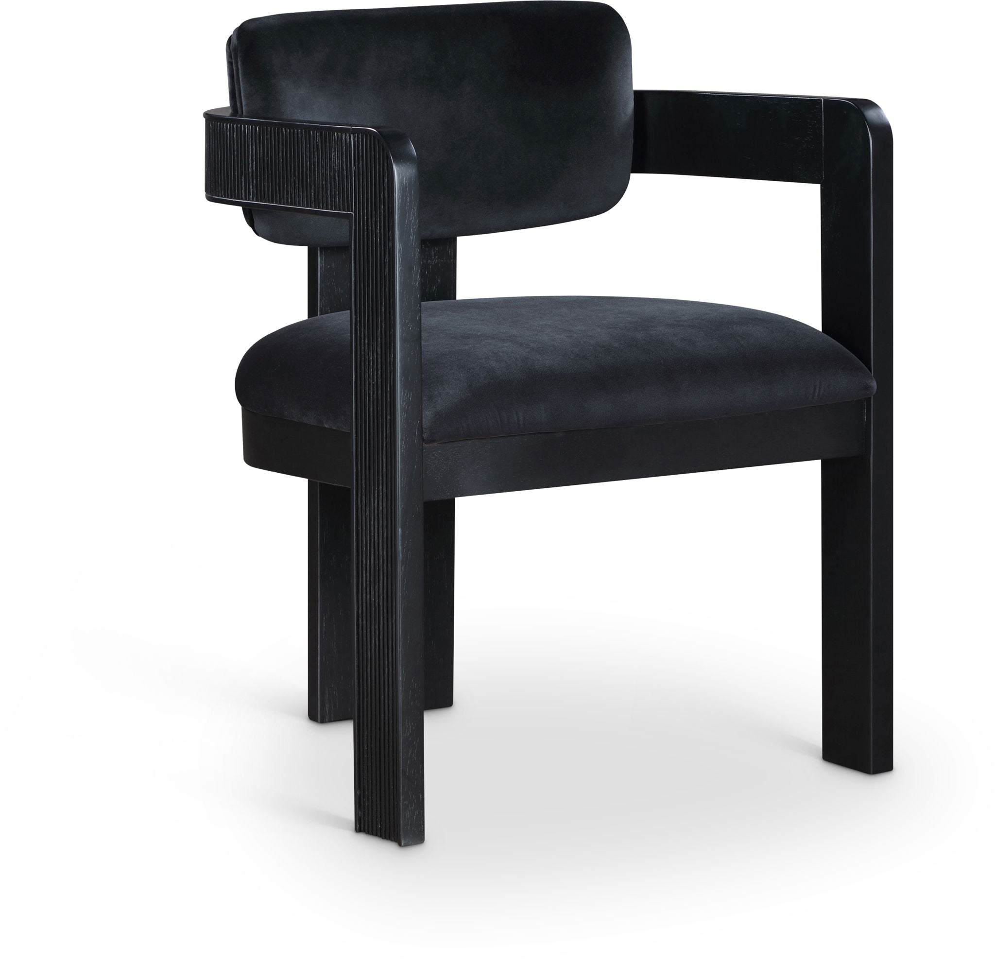 Sacha - Velvet Dining Chair With Black Base (Set of 2) - Urban Living Furniture (Los Angeles, CA)
