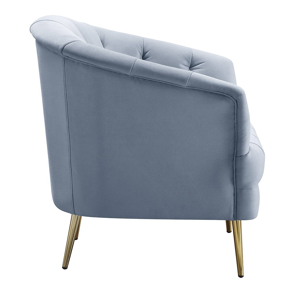 Bayram - Chair - Light Gray Velvet - Urban Living Furniture (Los Angeles, CA)