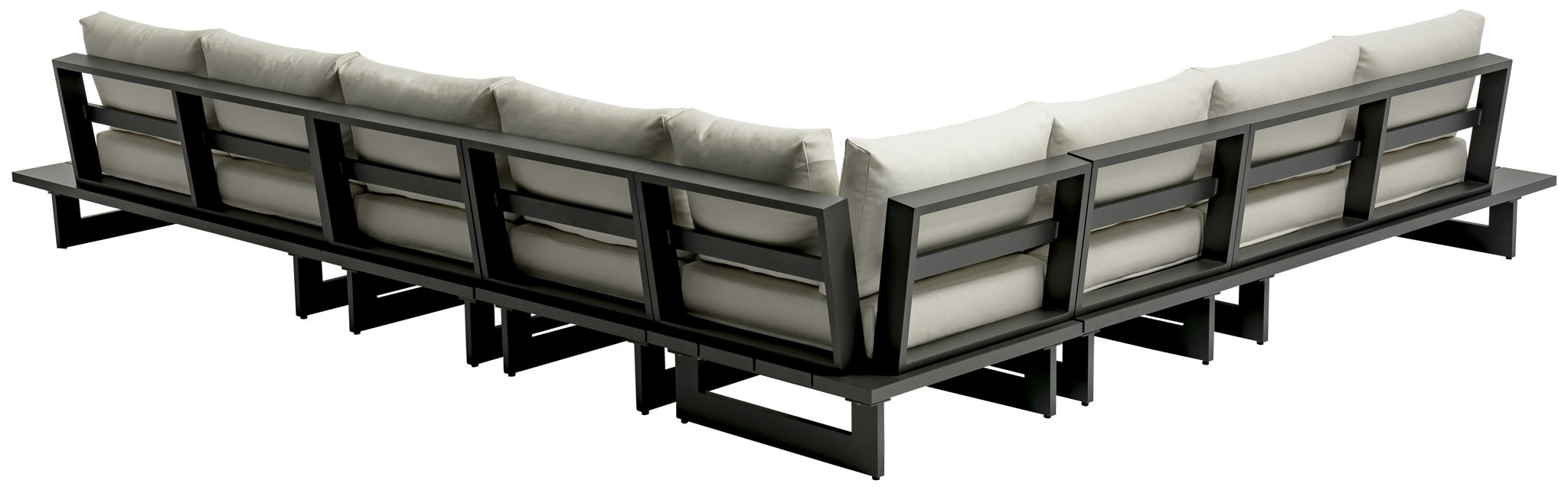 Maldives - 6 Piece Water Resistant Outdoor Patio Modular Sectional With Gray Base - Urban Living Furniture (Los Angeles, CA)