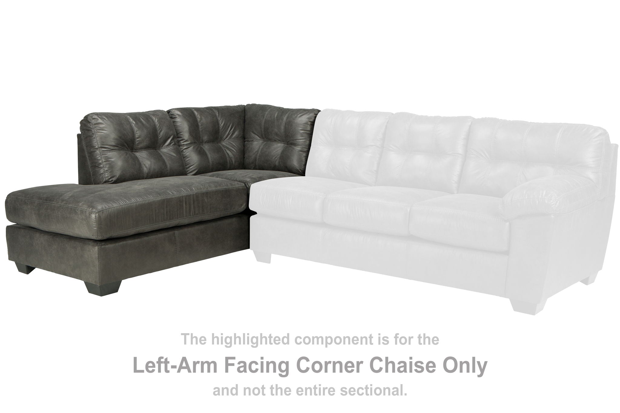 Fallston - Slate - LAF Corner Chaise - Urban Living Furniture (Los Angeles, CA)